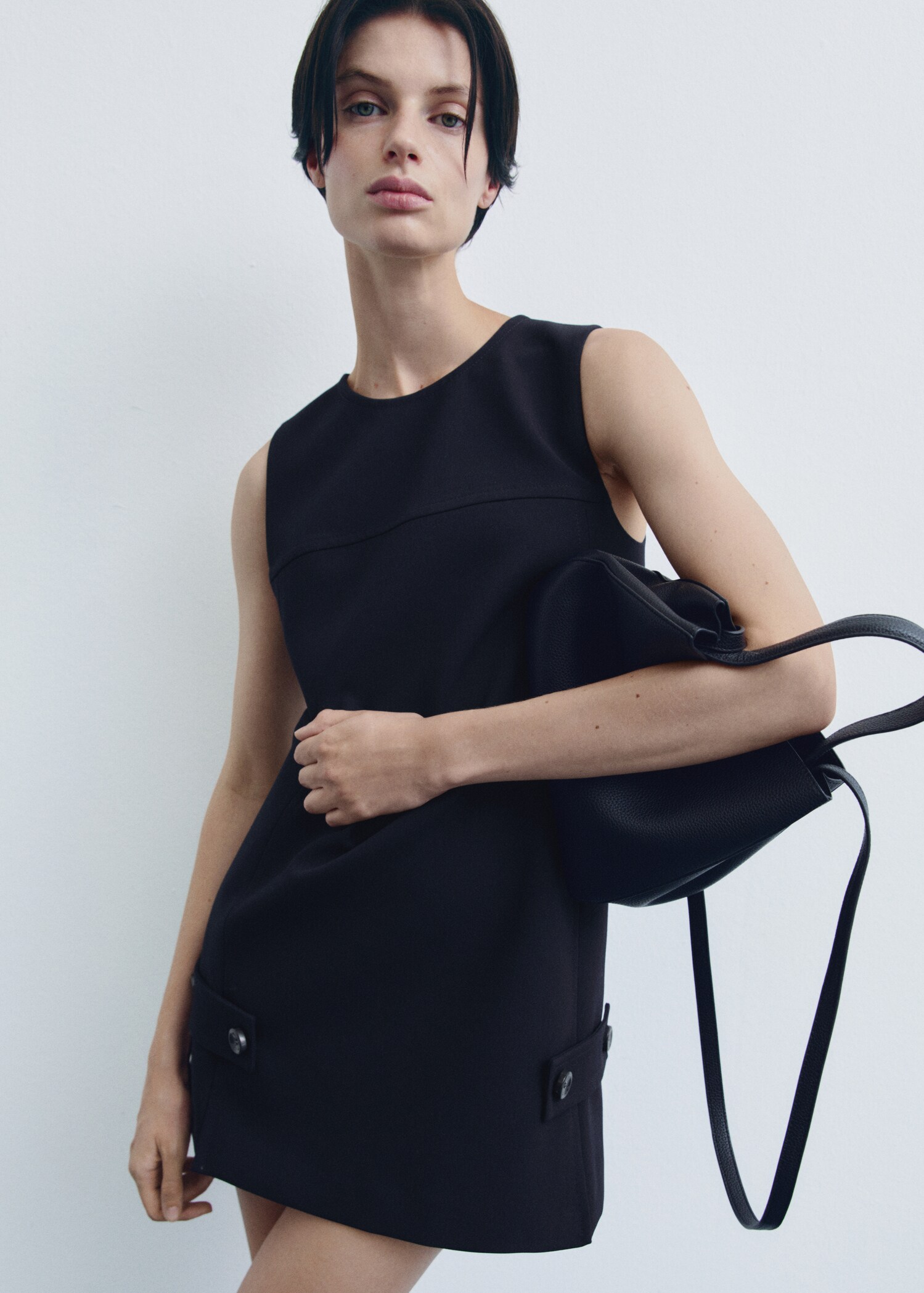 Crossbody bag with double handle - General plane