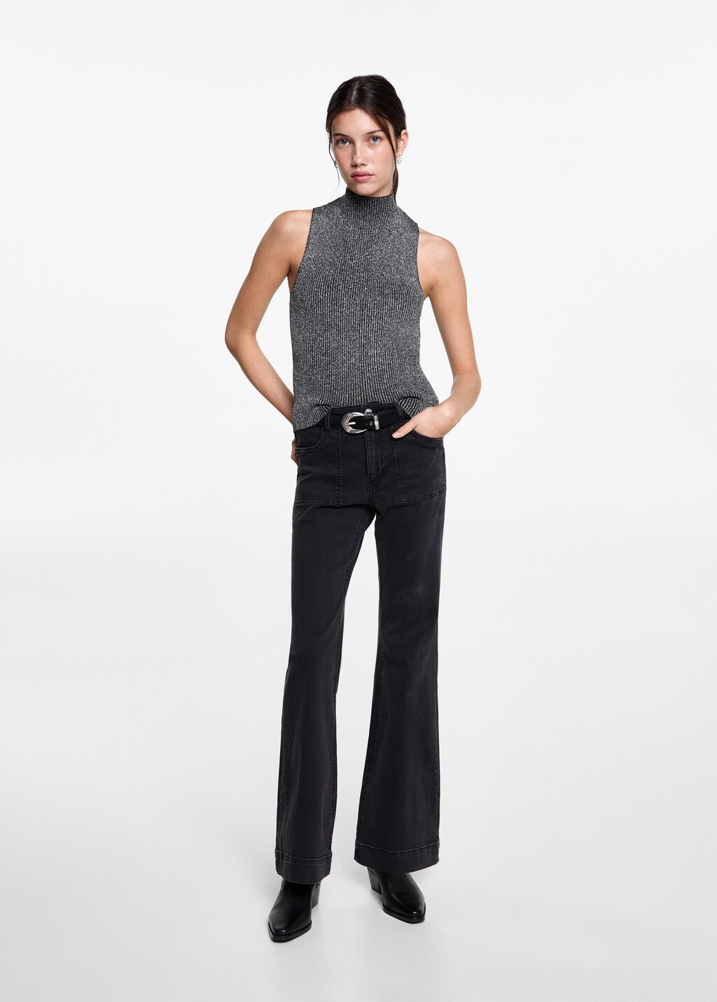 Lurex turtleneck hotsell