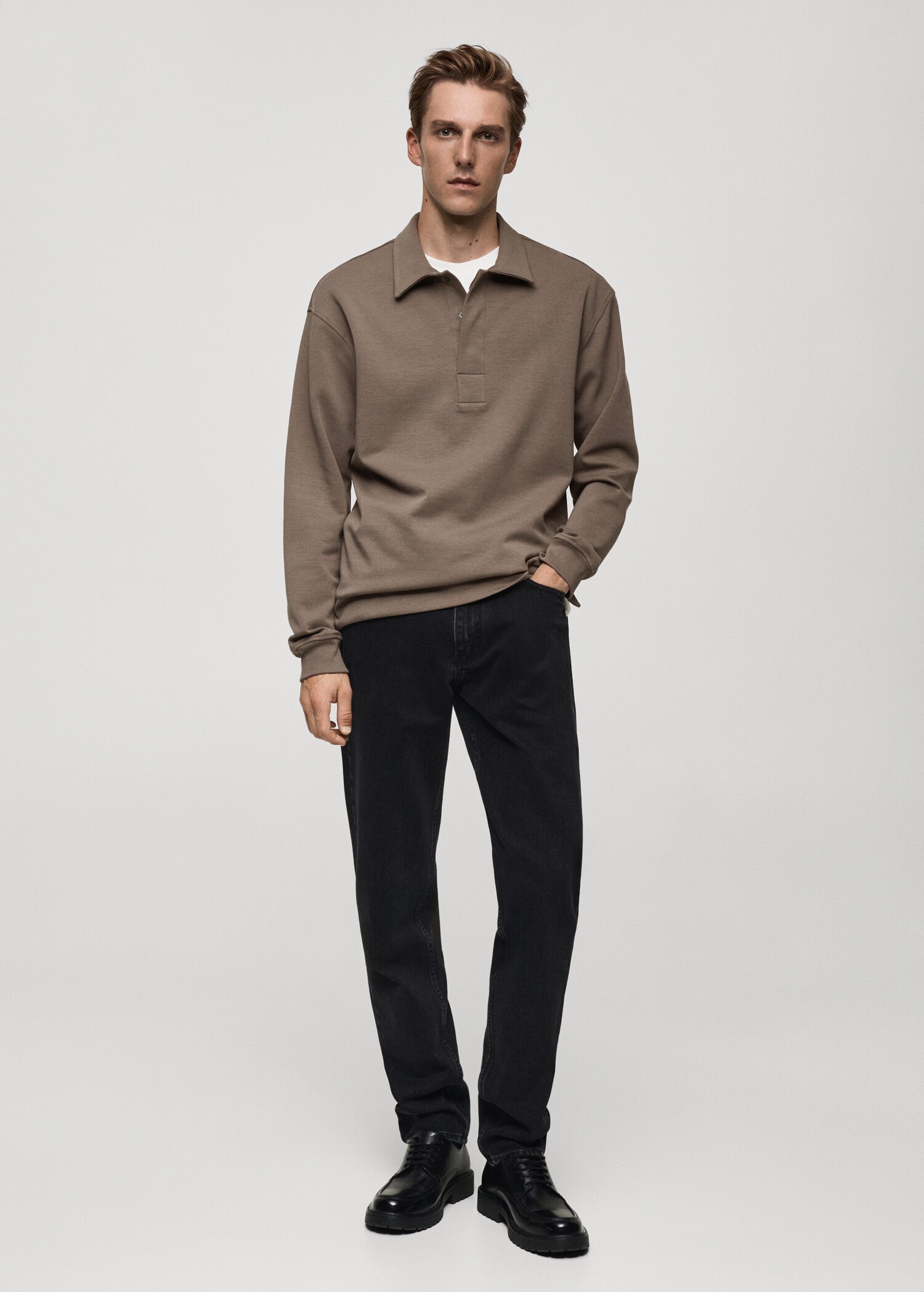 Relaxed Fit-Poloshirt aus Baumwolle - Allgemeine Ansicht