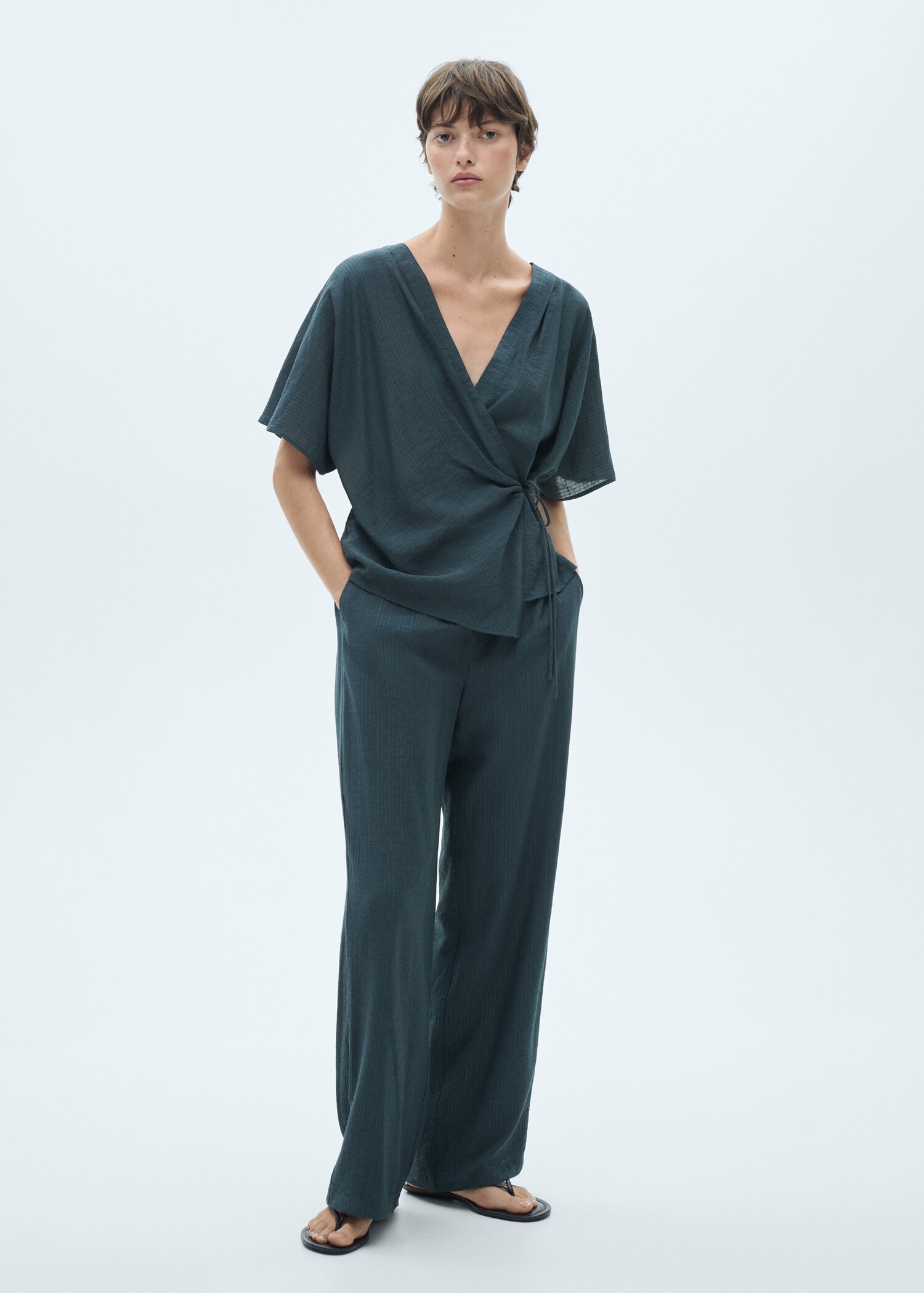 Pantalon fluide nœud - Plan général