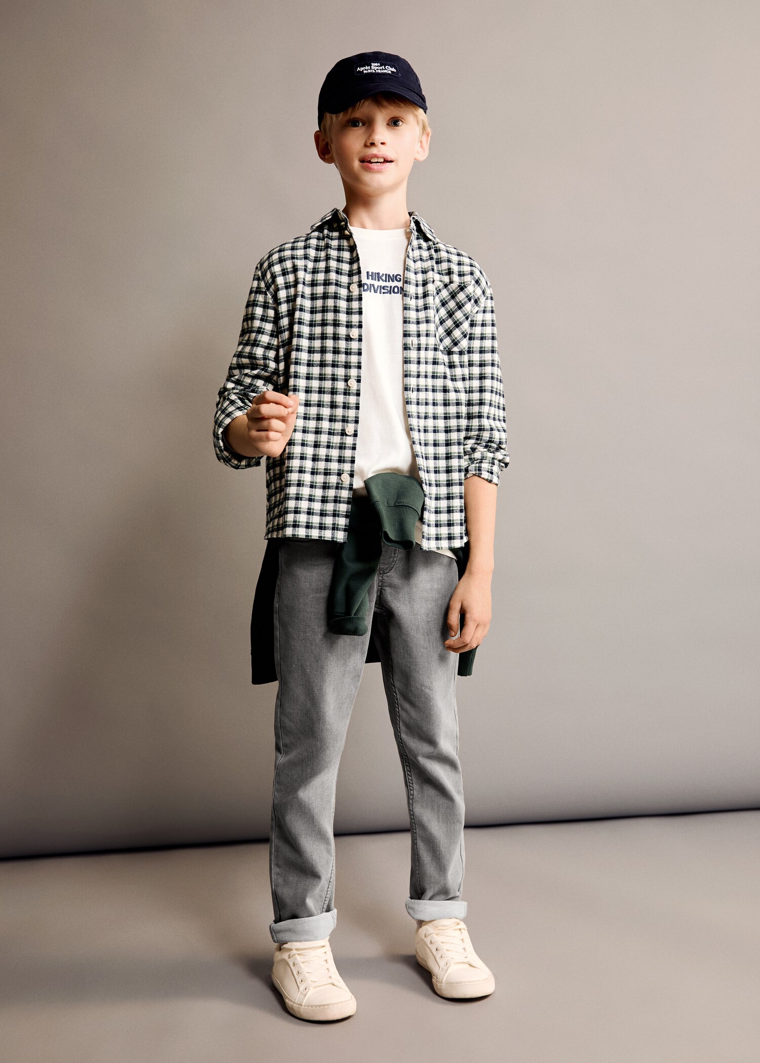 Chemise à carreaux en coton - Plan général