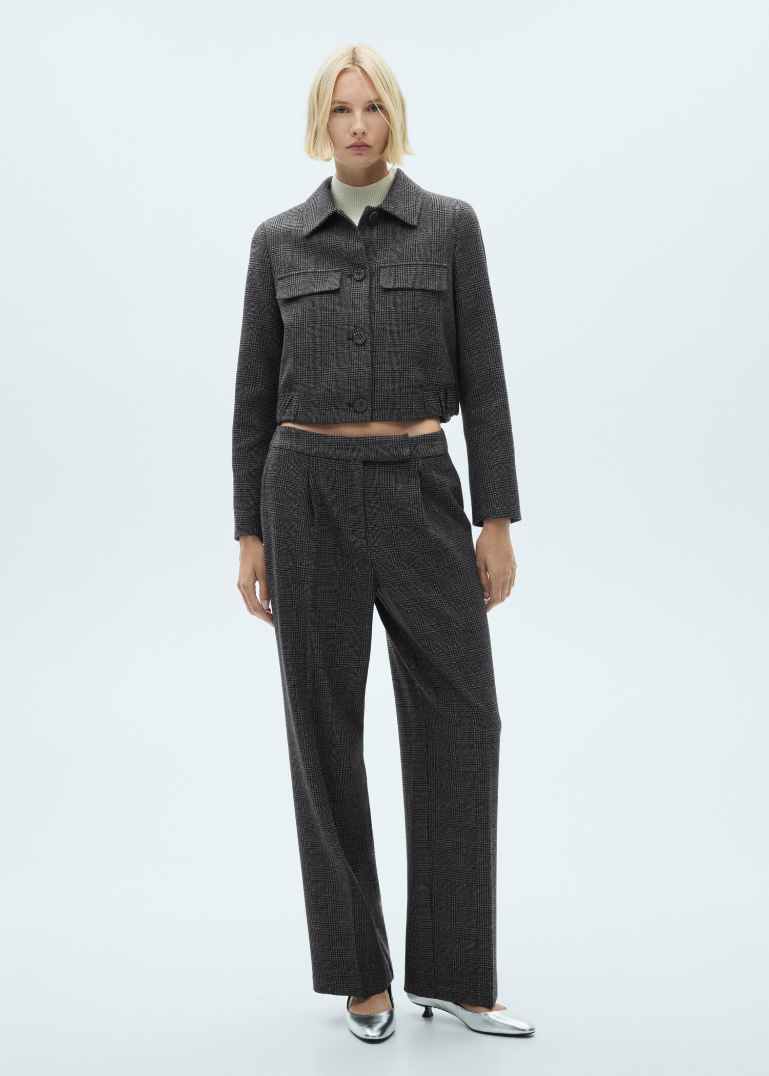 Tweed straight trousers - General plane
