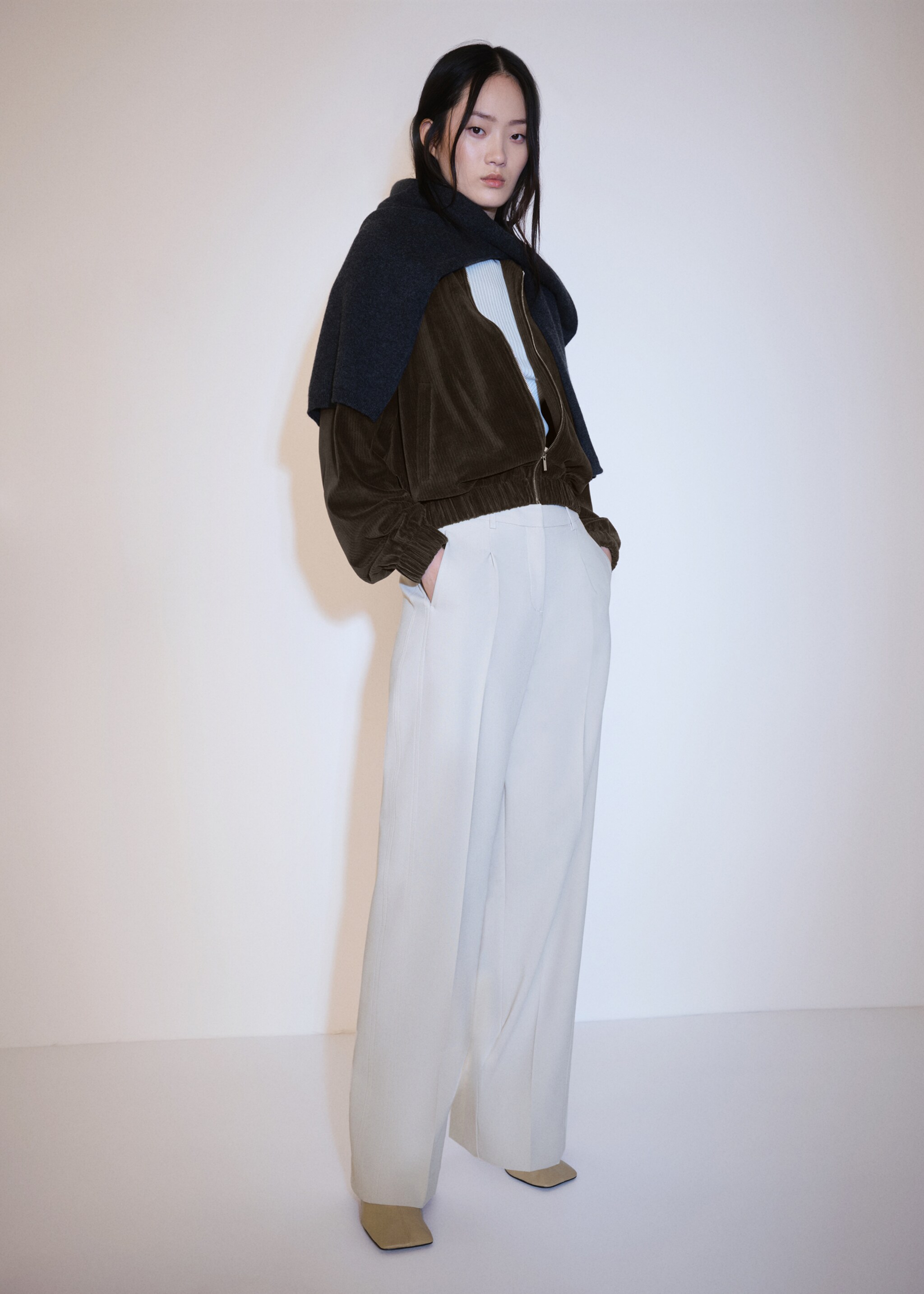 Corduroy bomber jacket - General plane