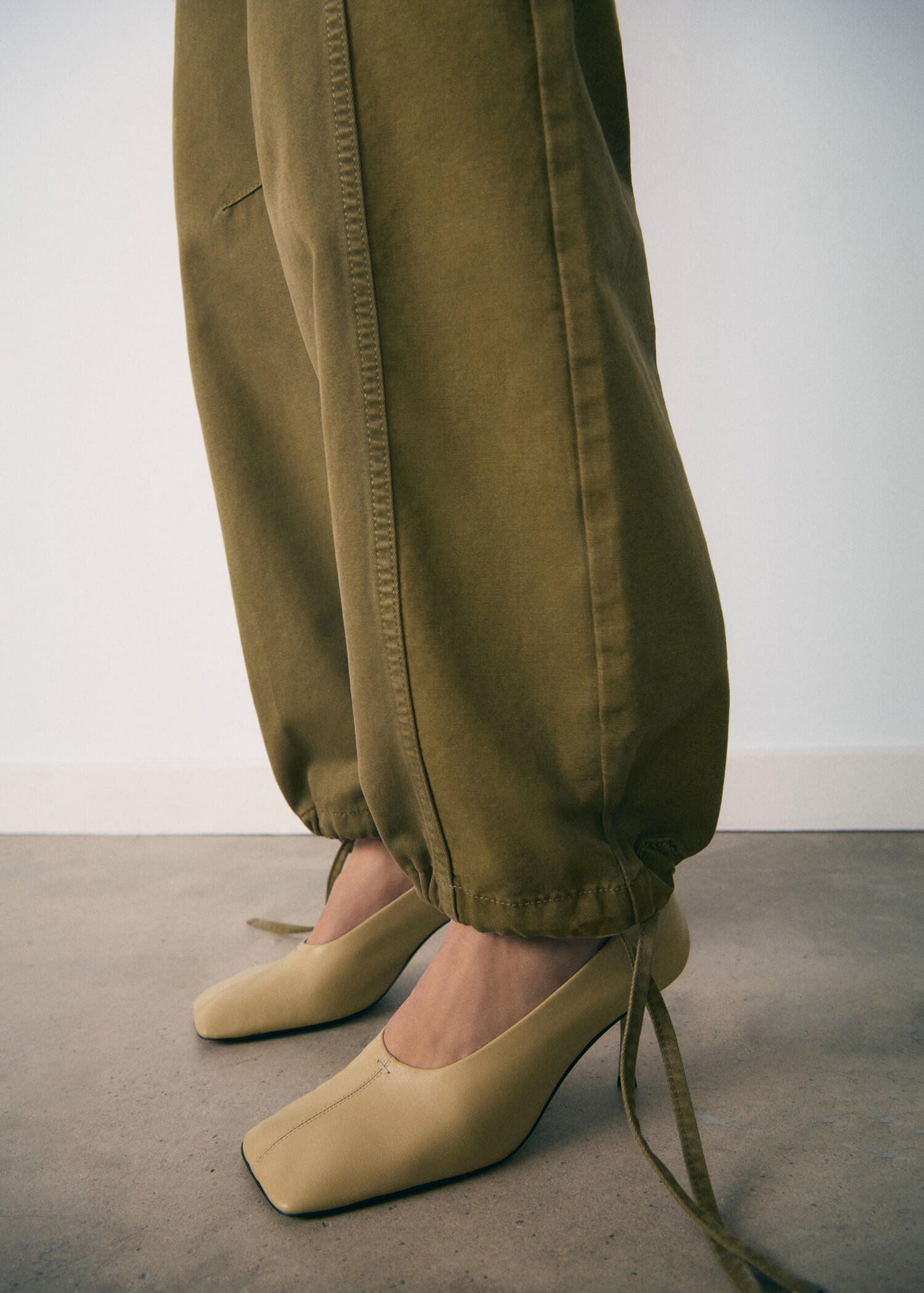 Chaussures cuir bout carré - Plan général