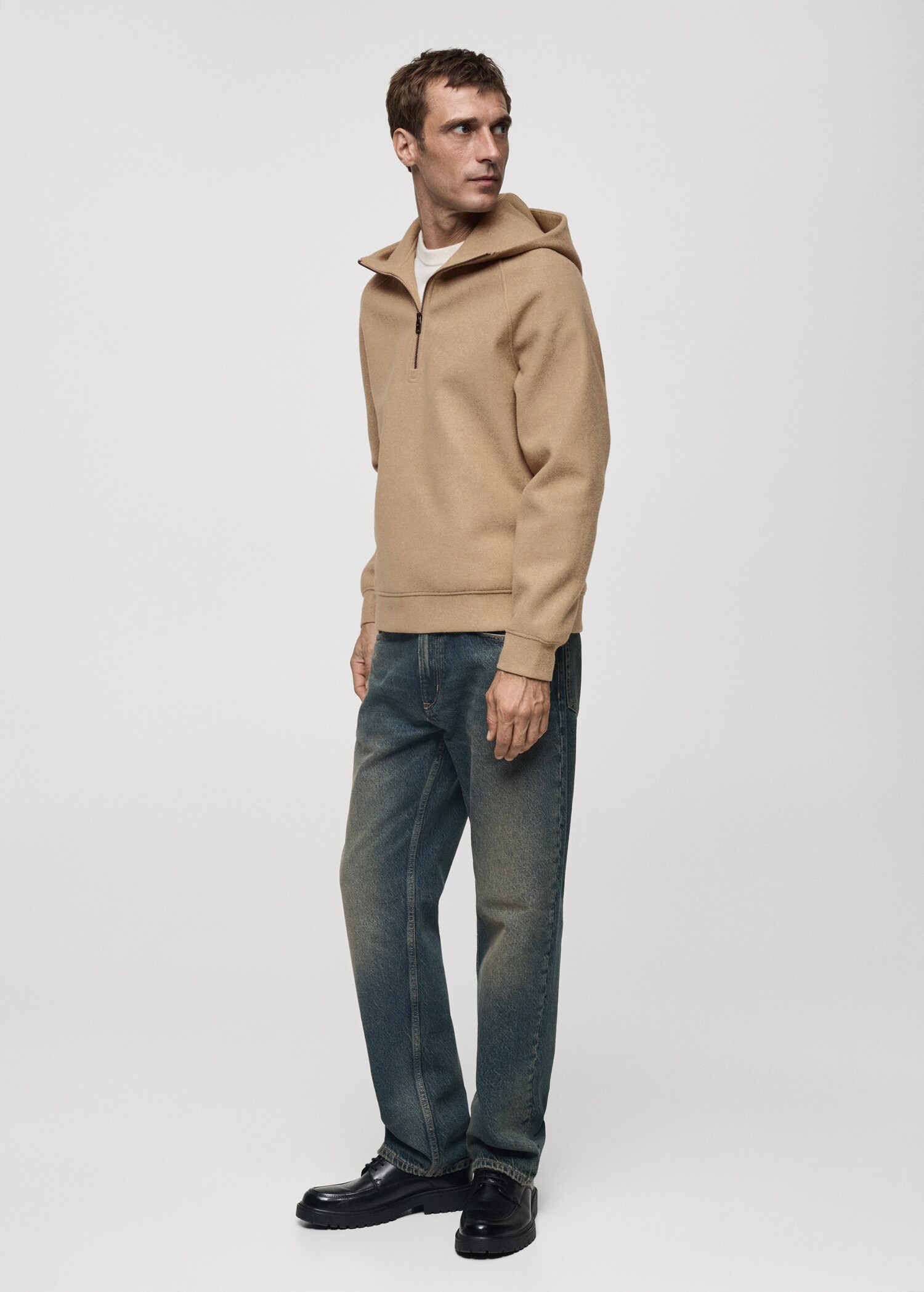 Hooded flannel sweatshirt - General plane
