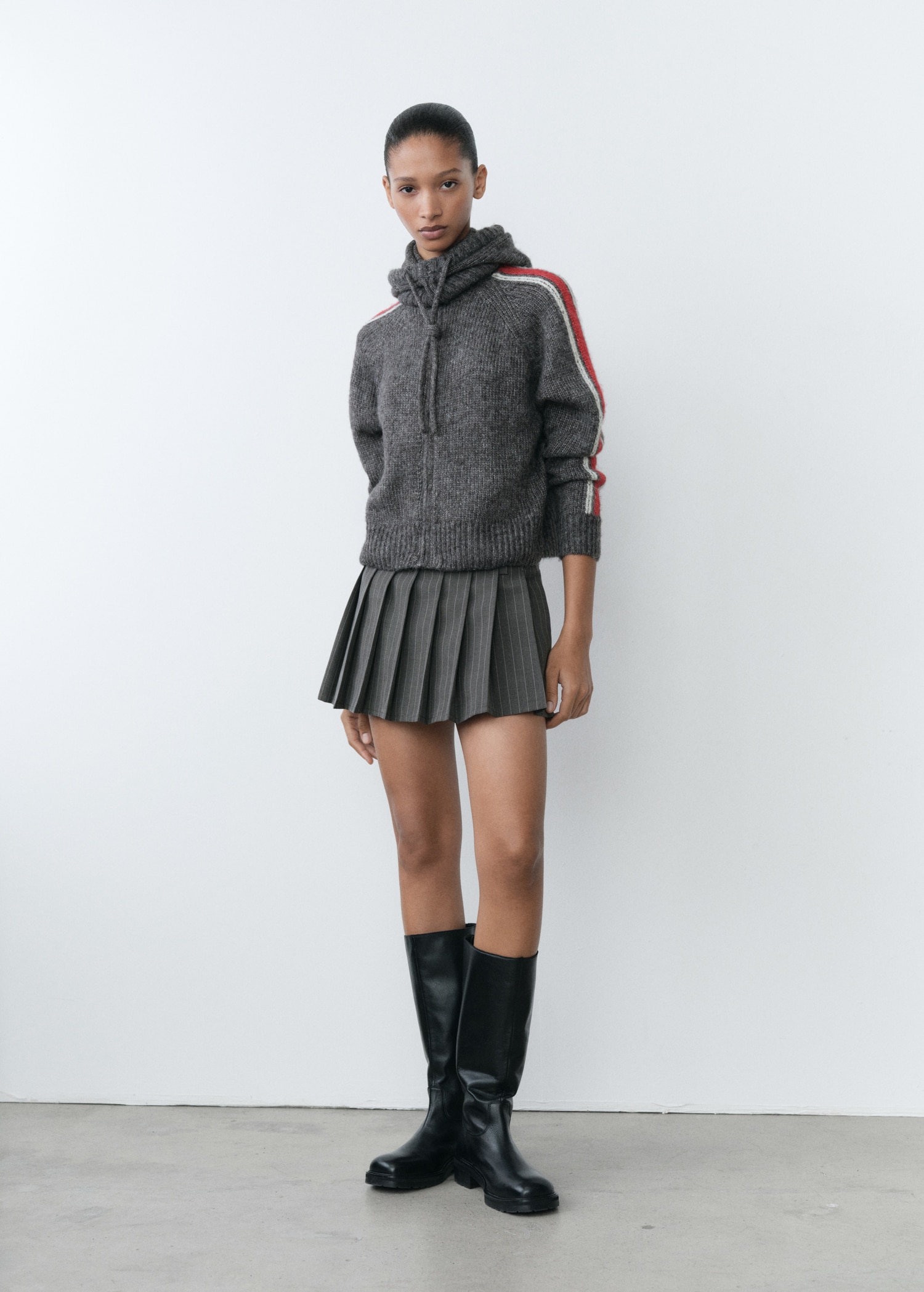 Jupe Fille Jupe Courte Plissu00e9e Marine Rayures Tennis Fille