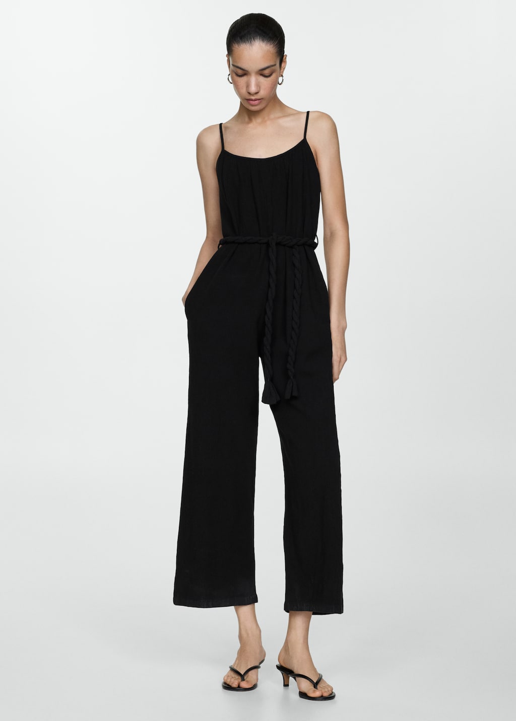 Dungarees with drawstring