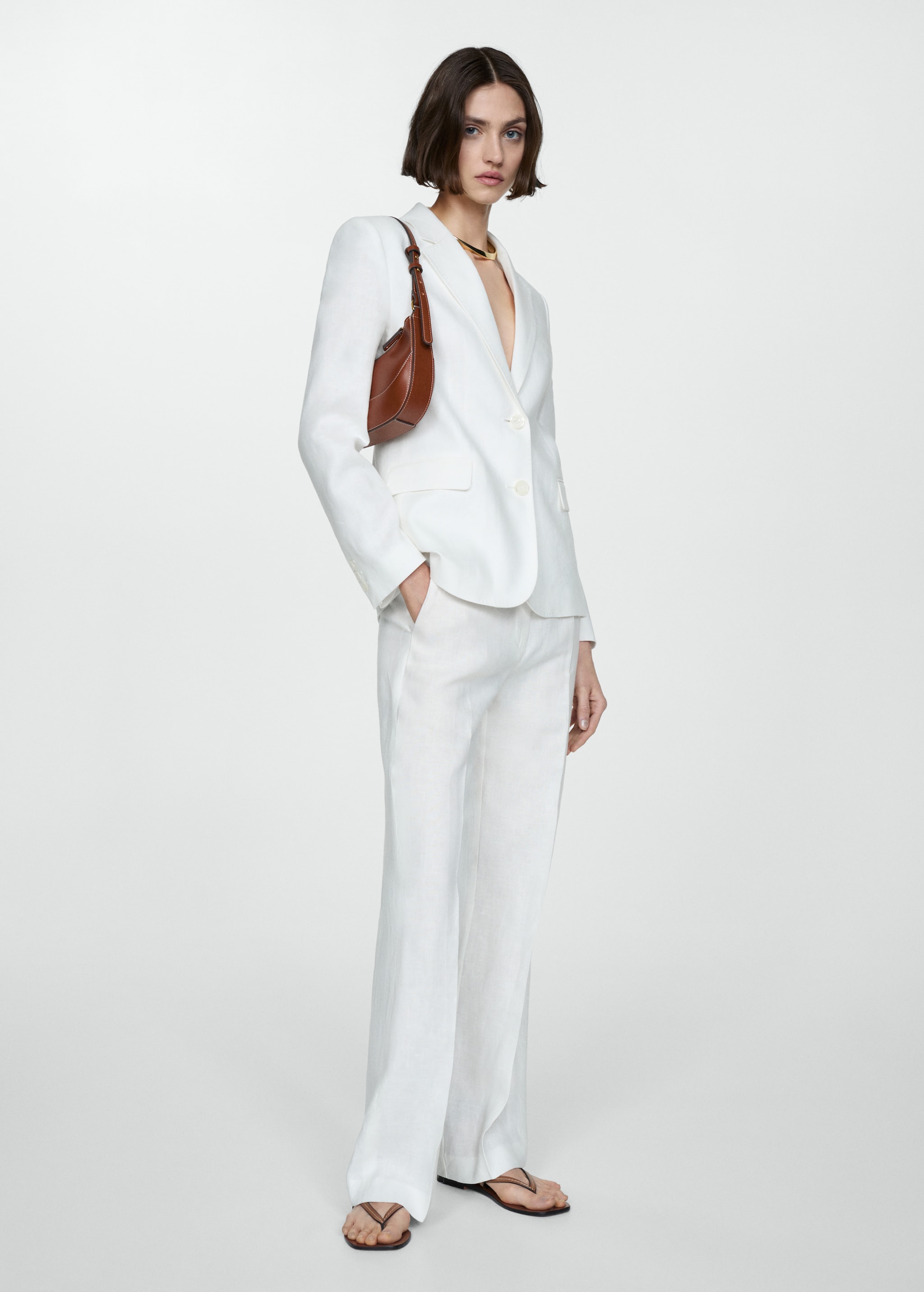 Tailleur Lin Femme Costard Costume Veste Tailleur Coton Femme