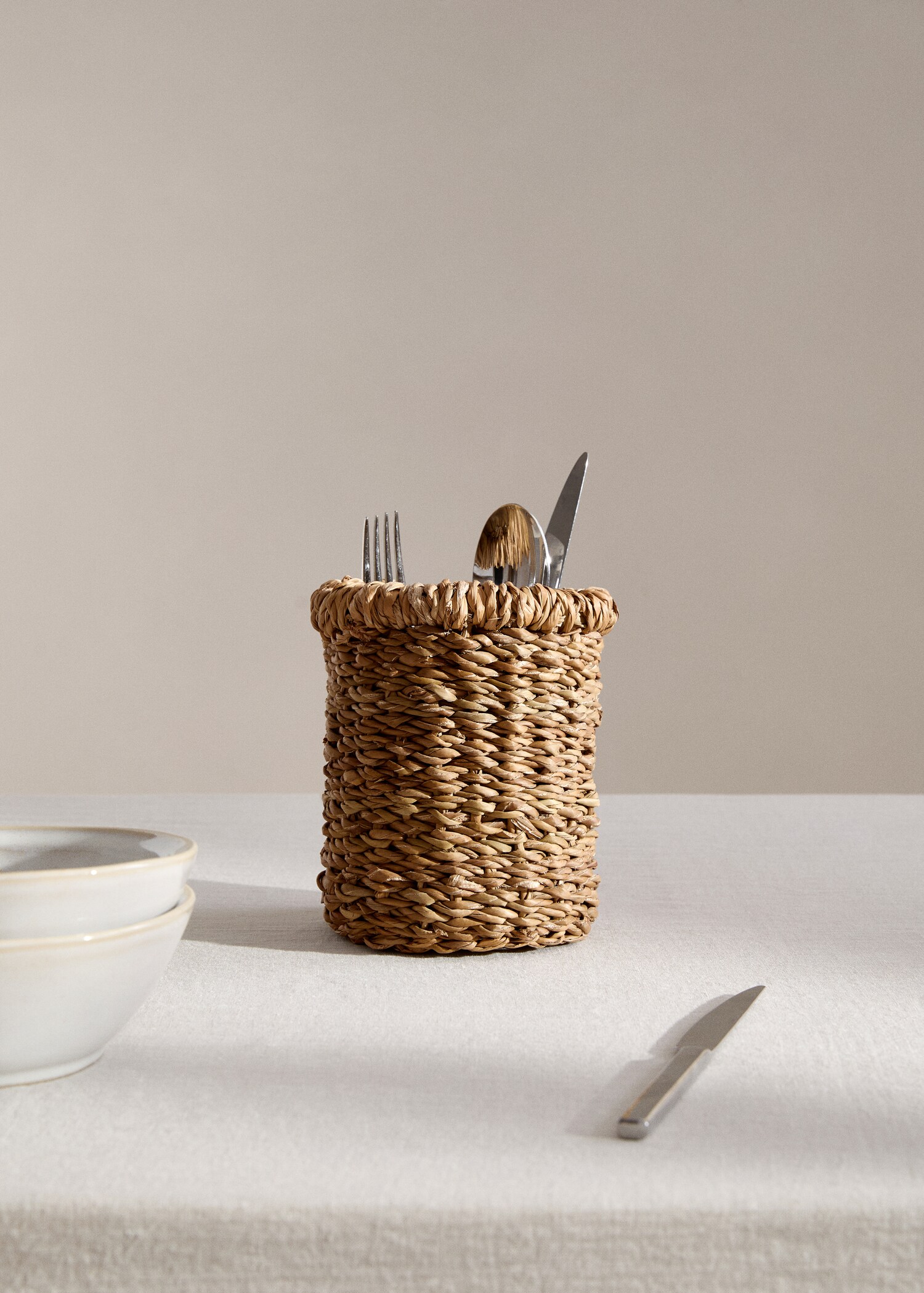 Panier cylindrique fibres naturelles - Plan général