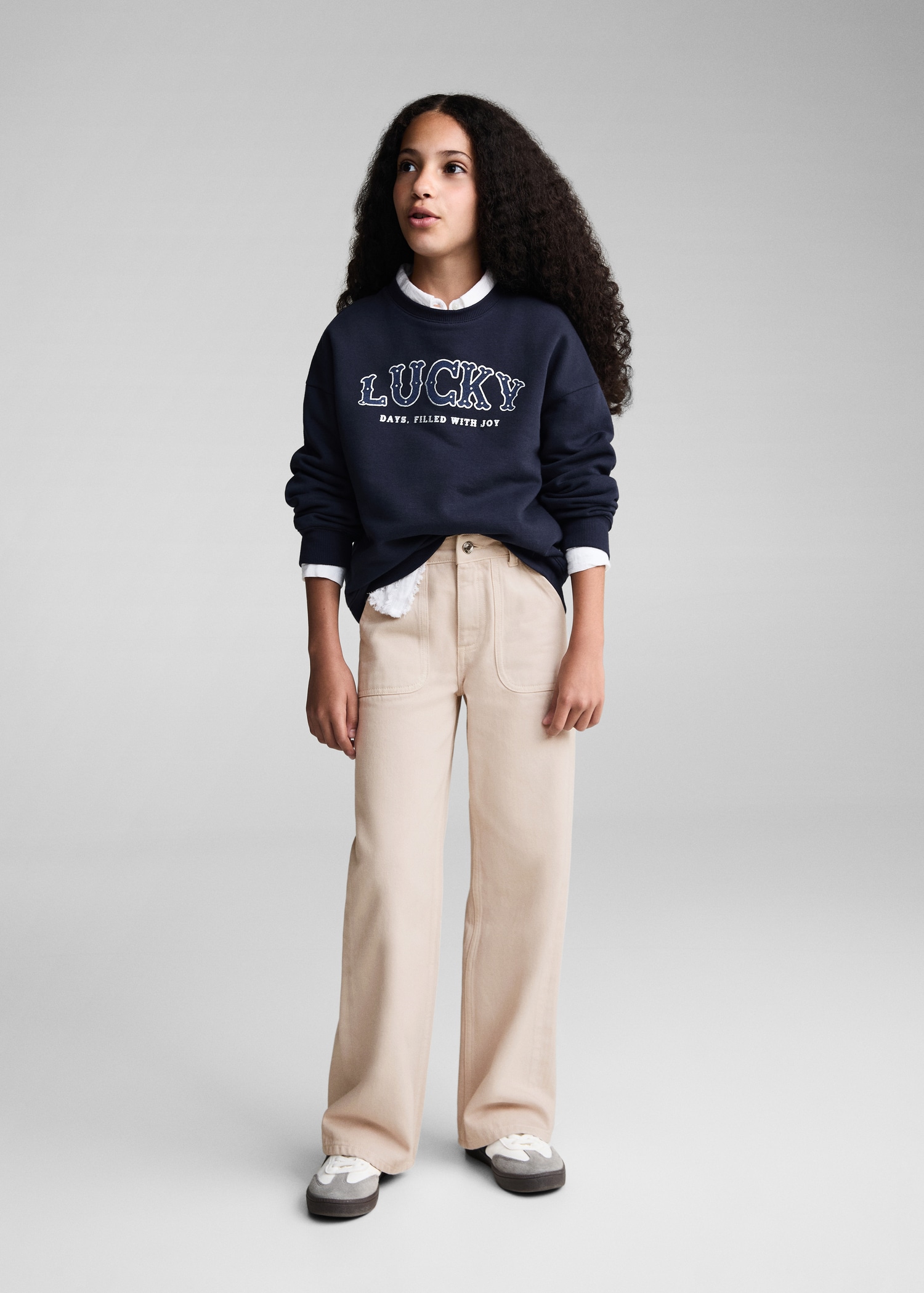 Jeans Wideleg bolsillos - Plano general