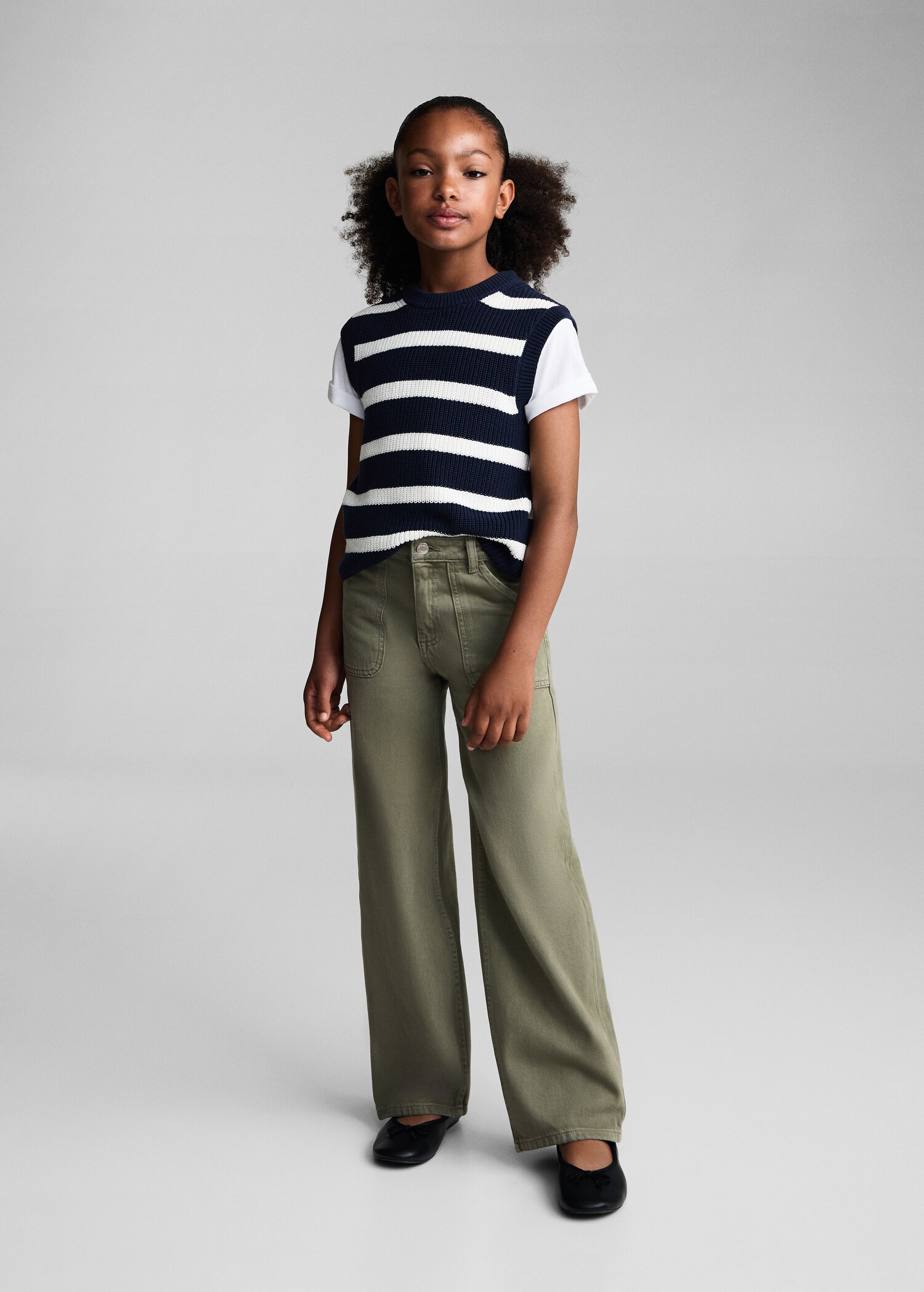 Jeans Wideleg bolsillos - Plano general