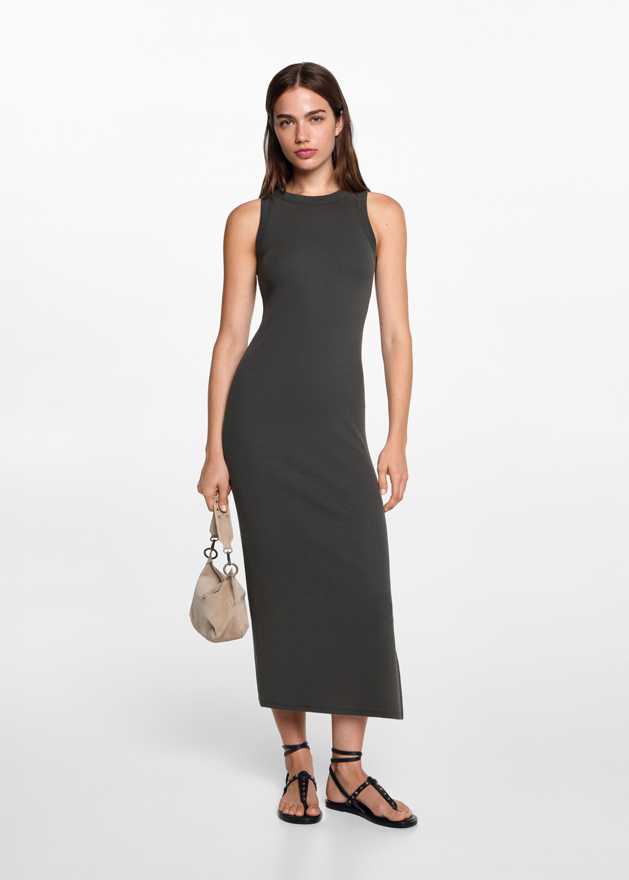 Slit long dress - General plane