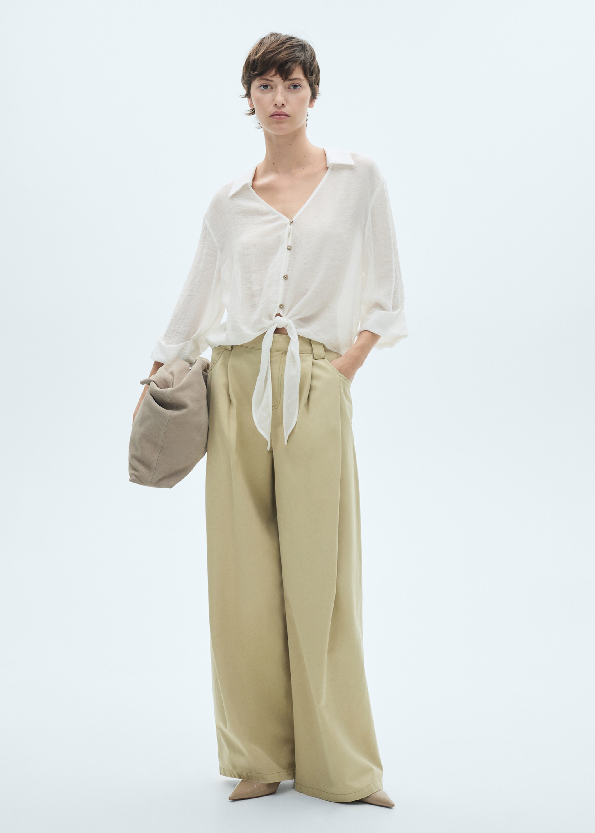 Blouse manches cloche nœud - Plan général