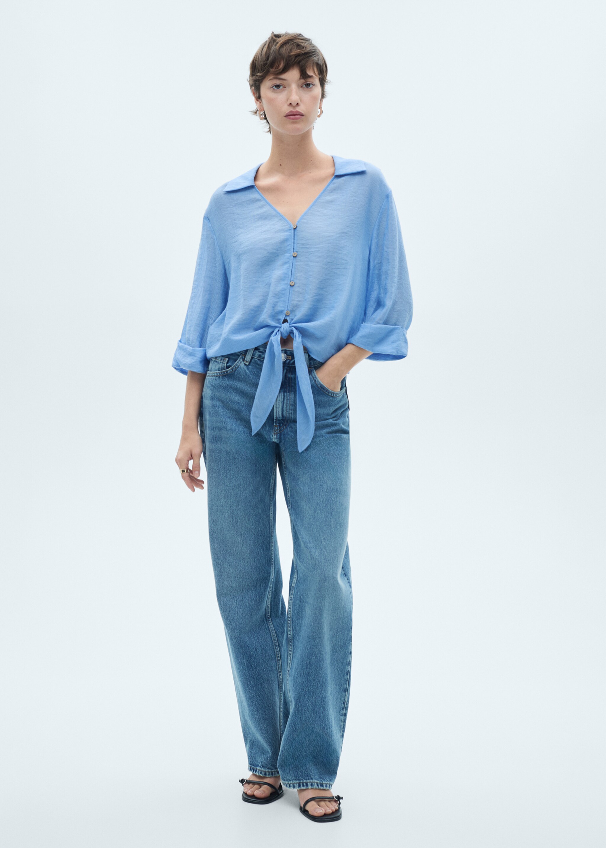 Blouse manches cloche nœud - Plan général