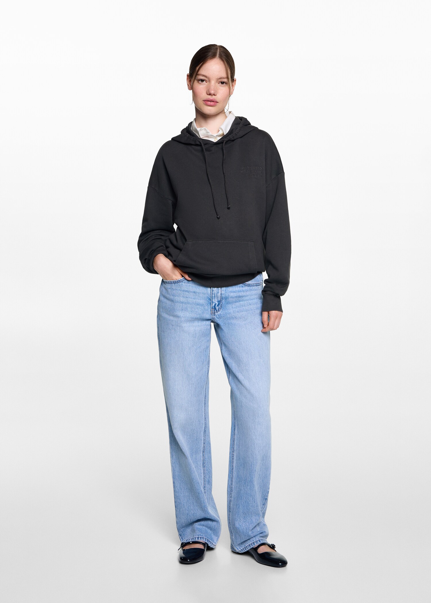 Embroidered hoodie - General plane