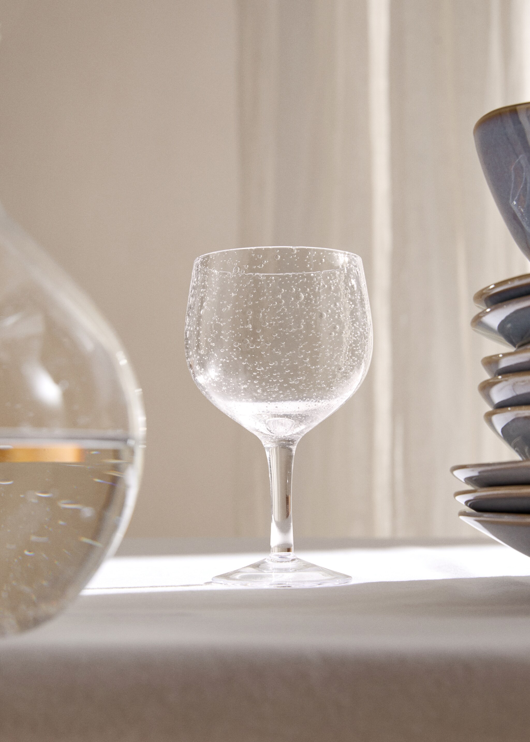 Verre à pied design bulles - Plan général