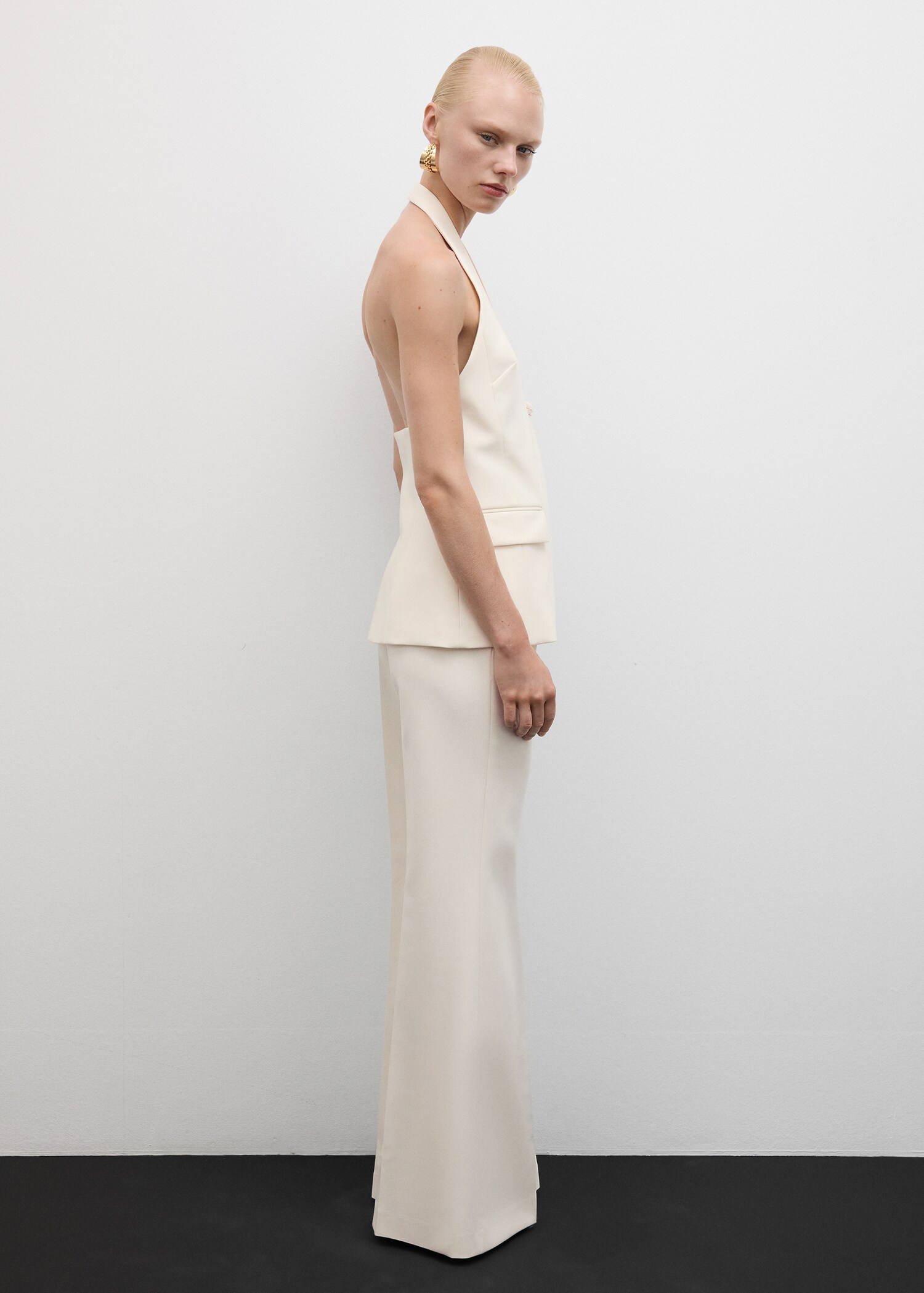 Flared suit trousers - General plane