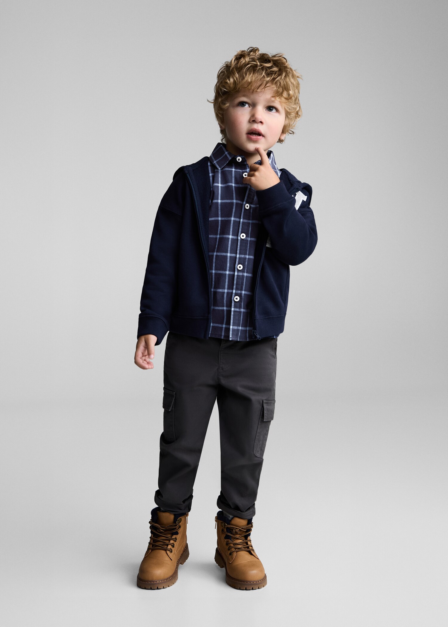 Check cotton shirt - General plane