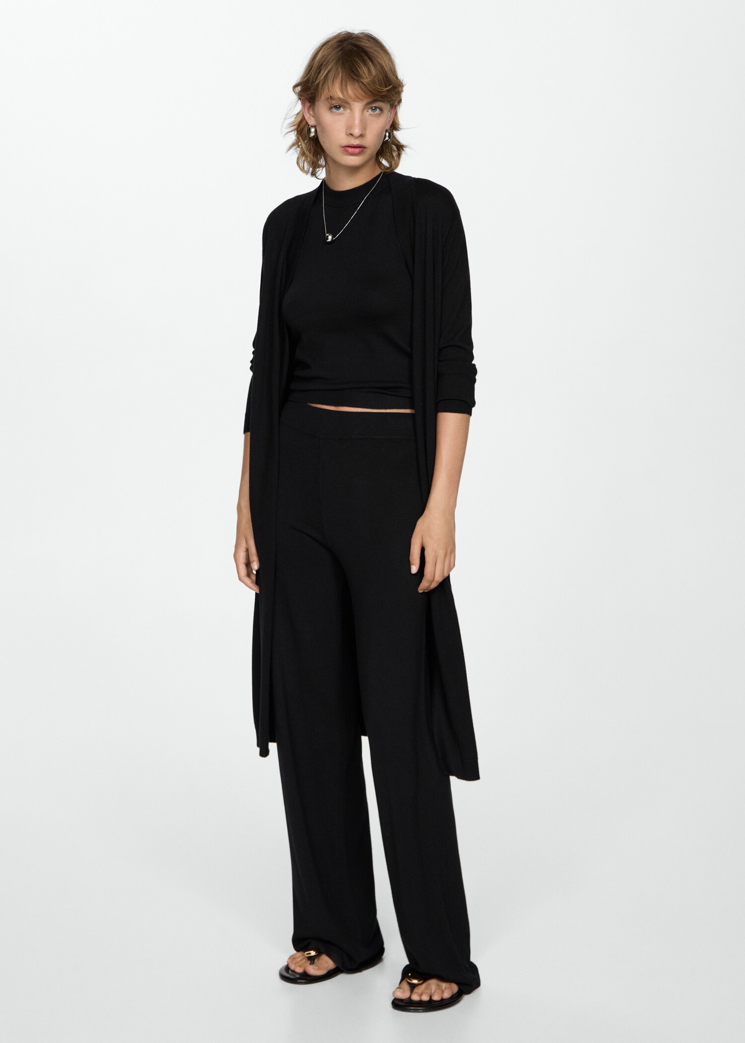 Pantalon maille wideleg - Plan général