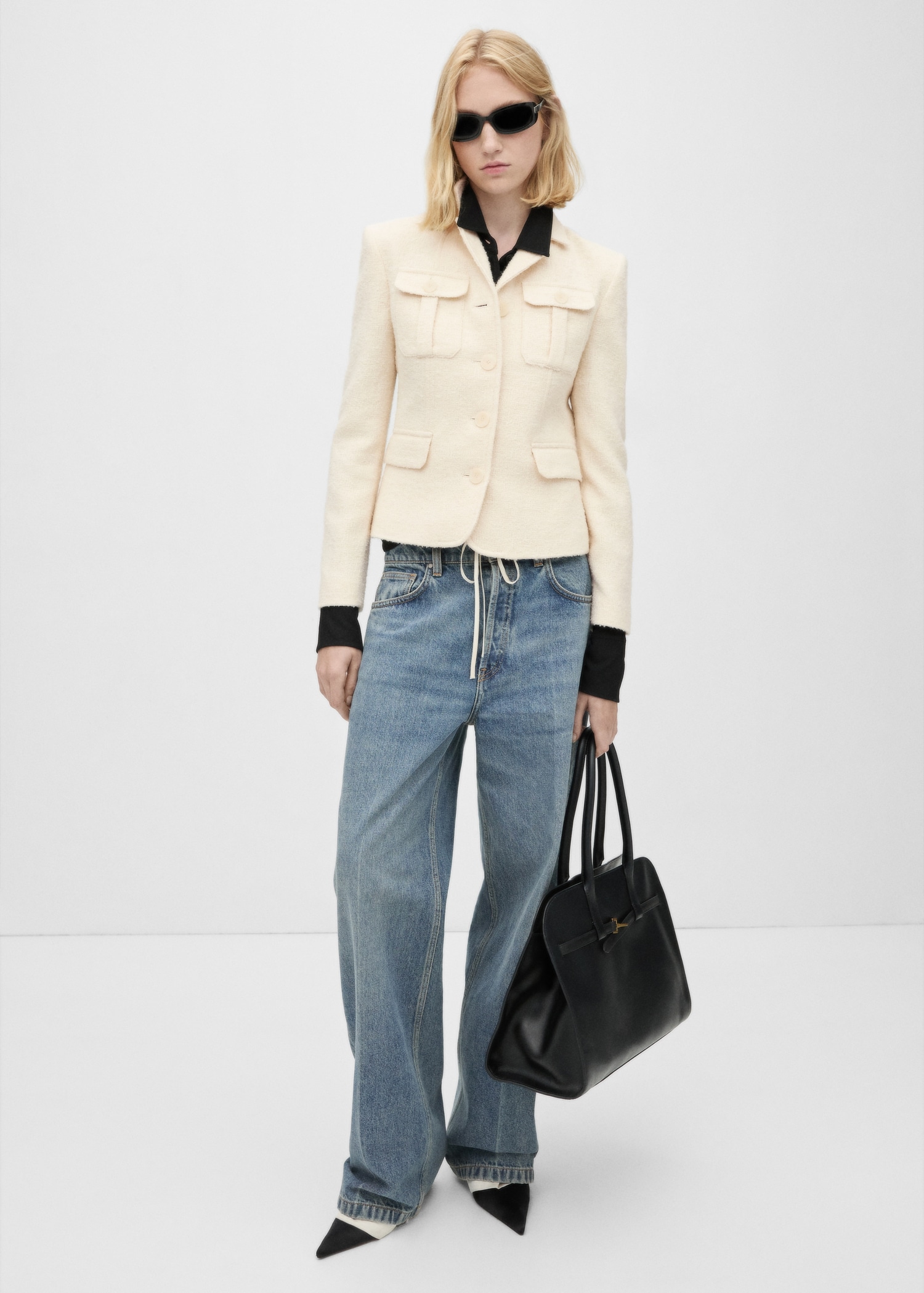 Low waist wideleg jeans - General plane