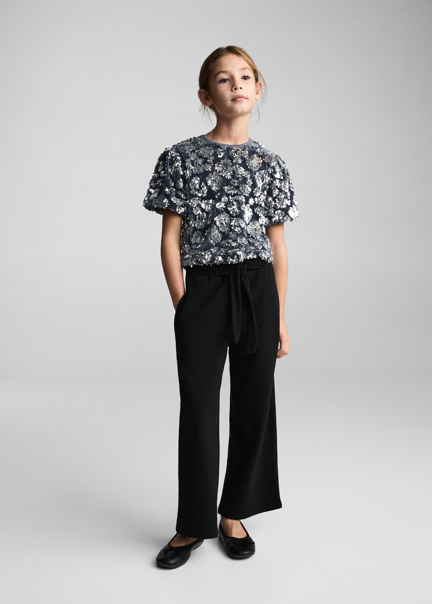 Cotton wideleg trousers - General plane