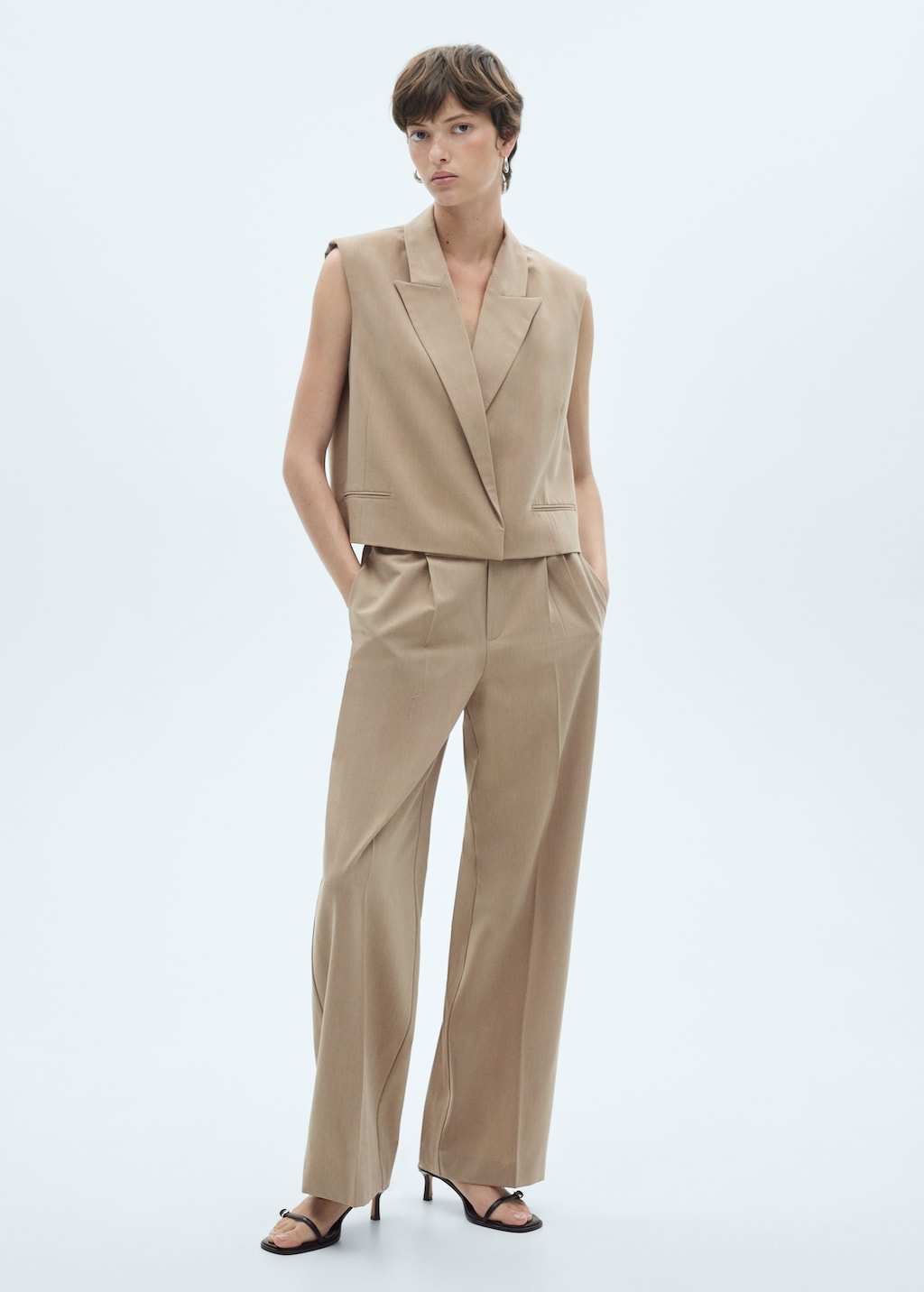 Suit vest with lapels Women MANGO USA