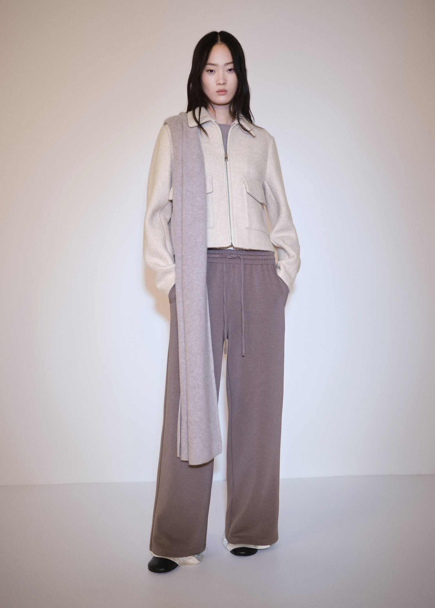 Wool jacket with pockets - General plane