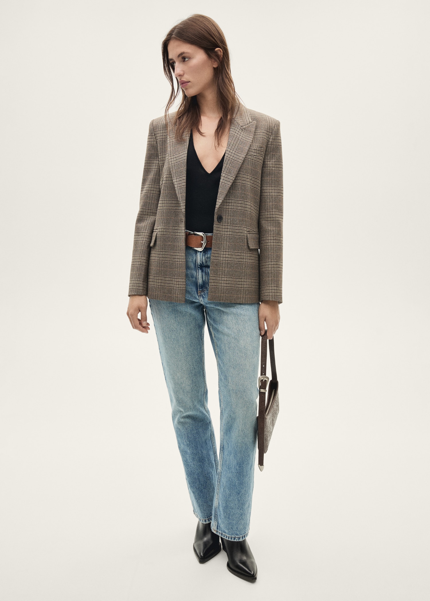 Blazer Cuadros Blazer Mujer Bershka 2021 Sobrecamisa Mujer Bershka