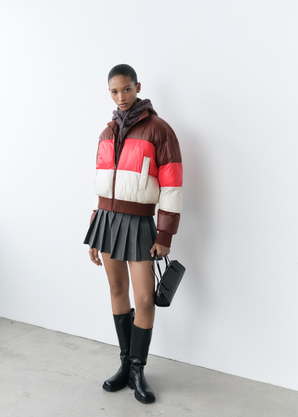 MANGO - MANGO マンゴ マンゴー CHARLOTT チェック ダブル ジャケット Tricolour quilted jacket - Women | MANGO USA