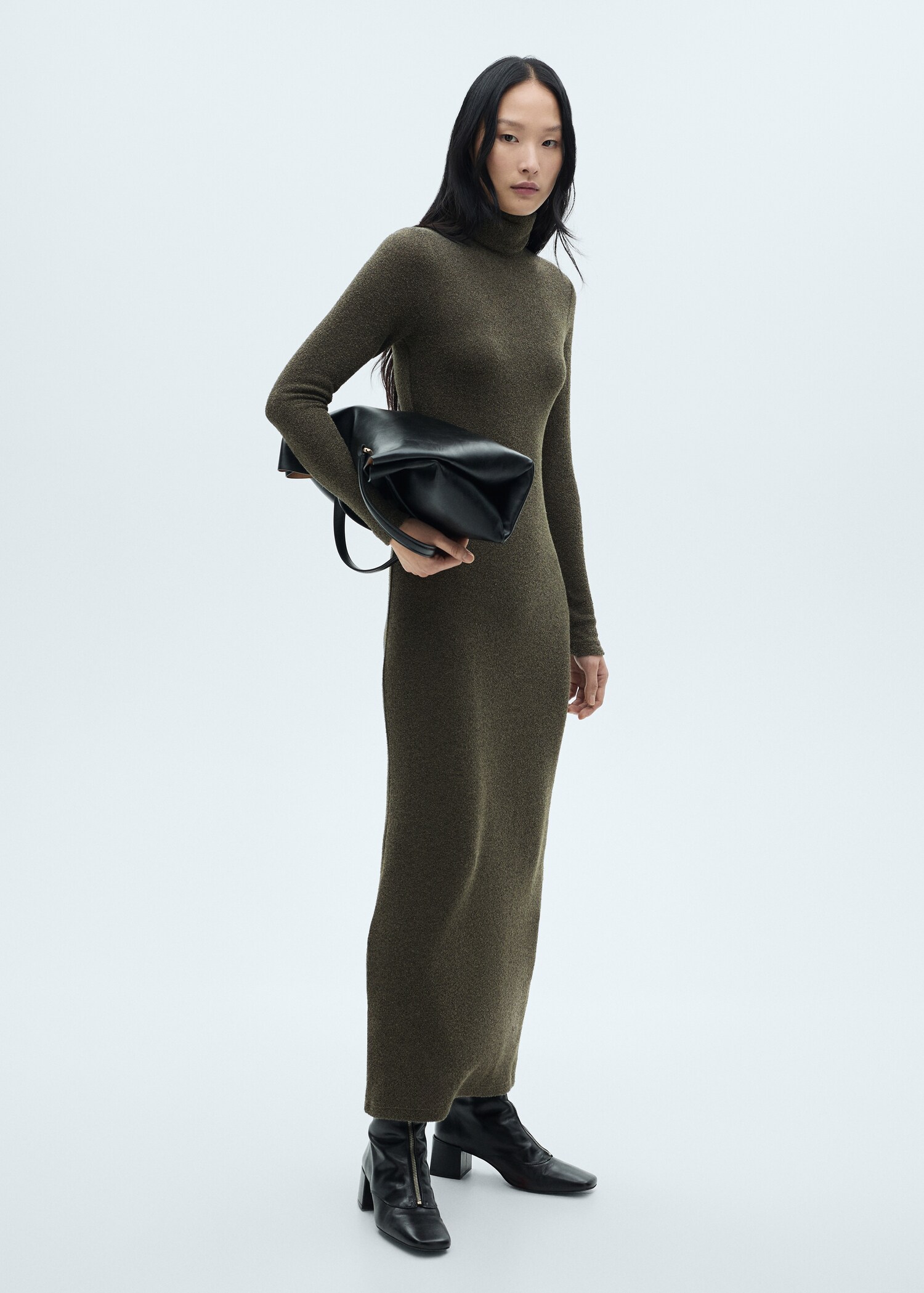 Robe maille col roulé - Plan général