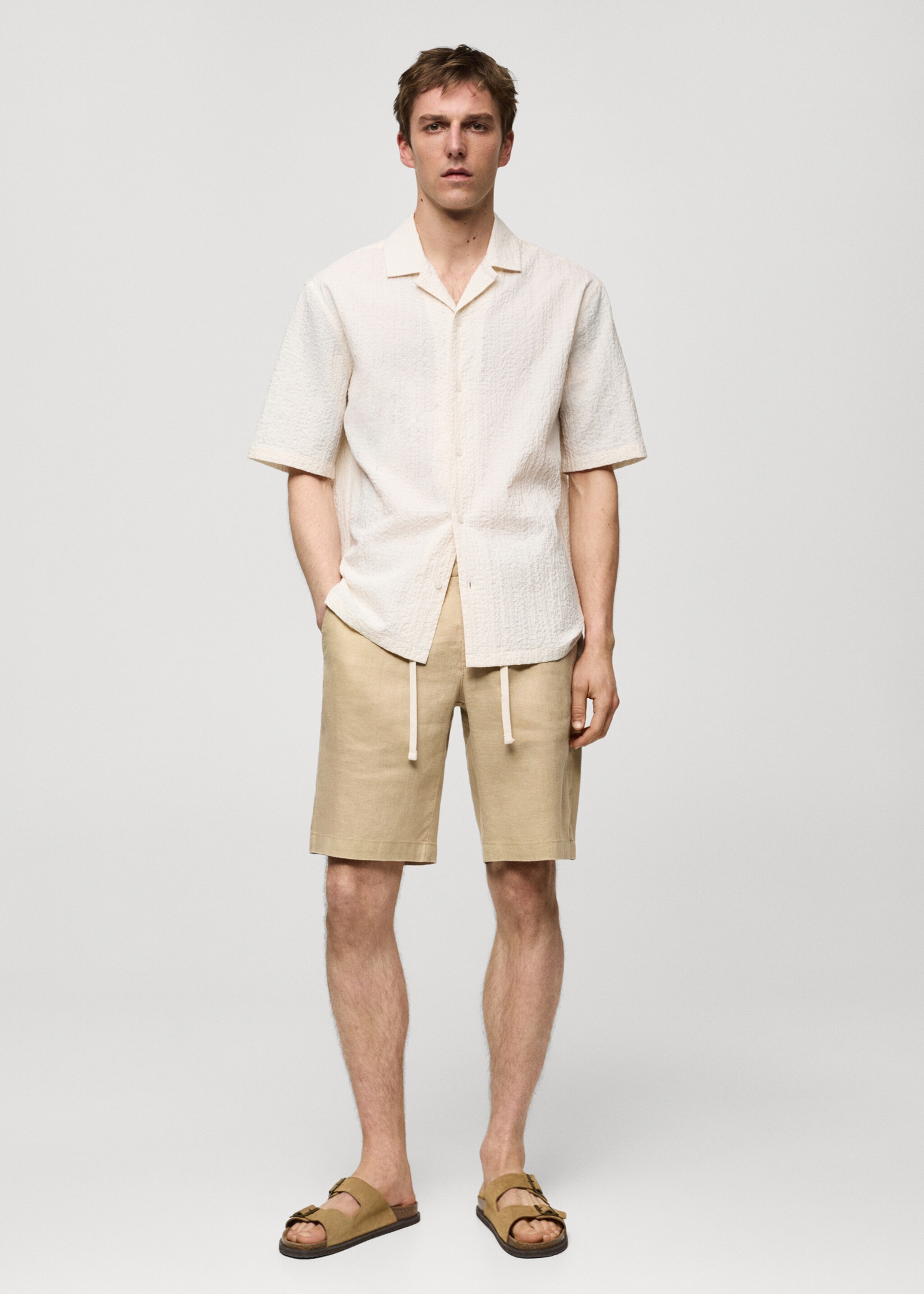 Bermudas 100% lino cordón - Plano general