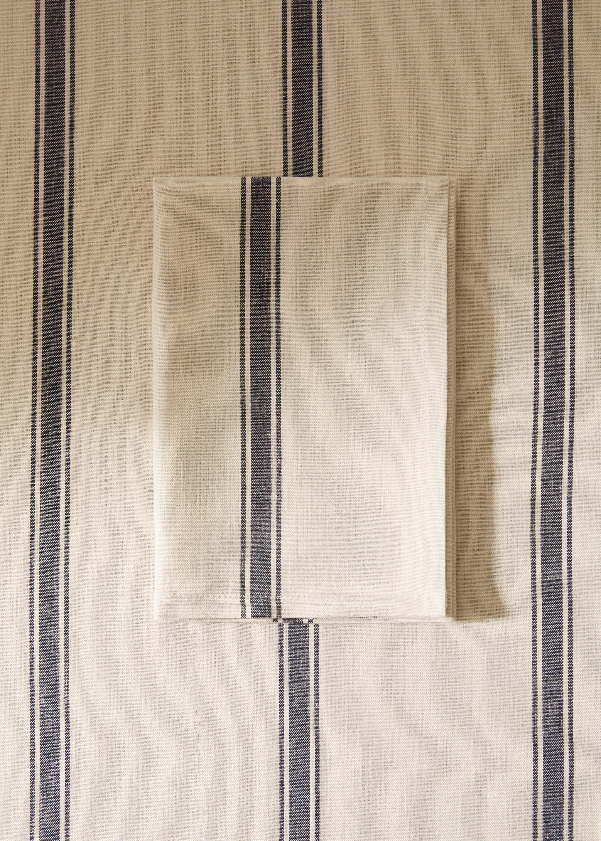 100% striped cotton napkin - General plane