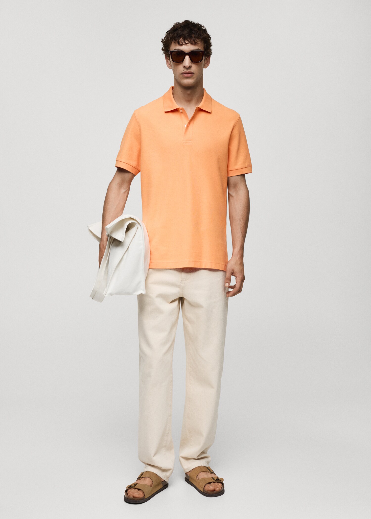 Polo 100% algodón pique - Plano general