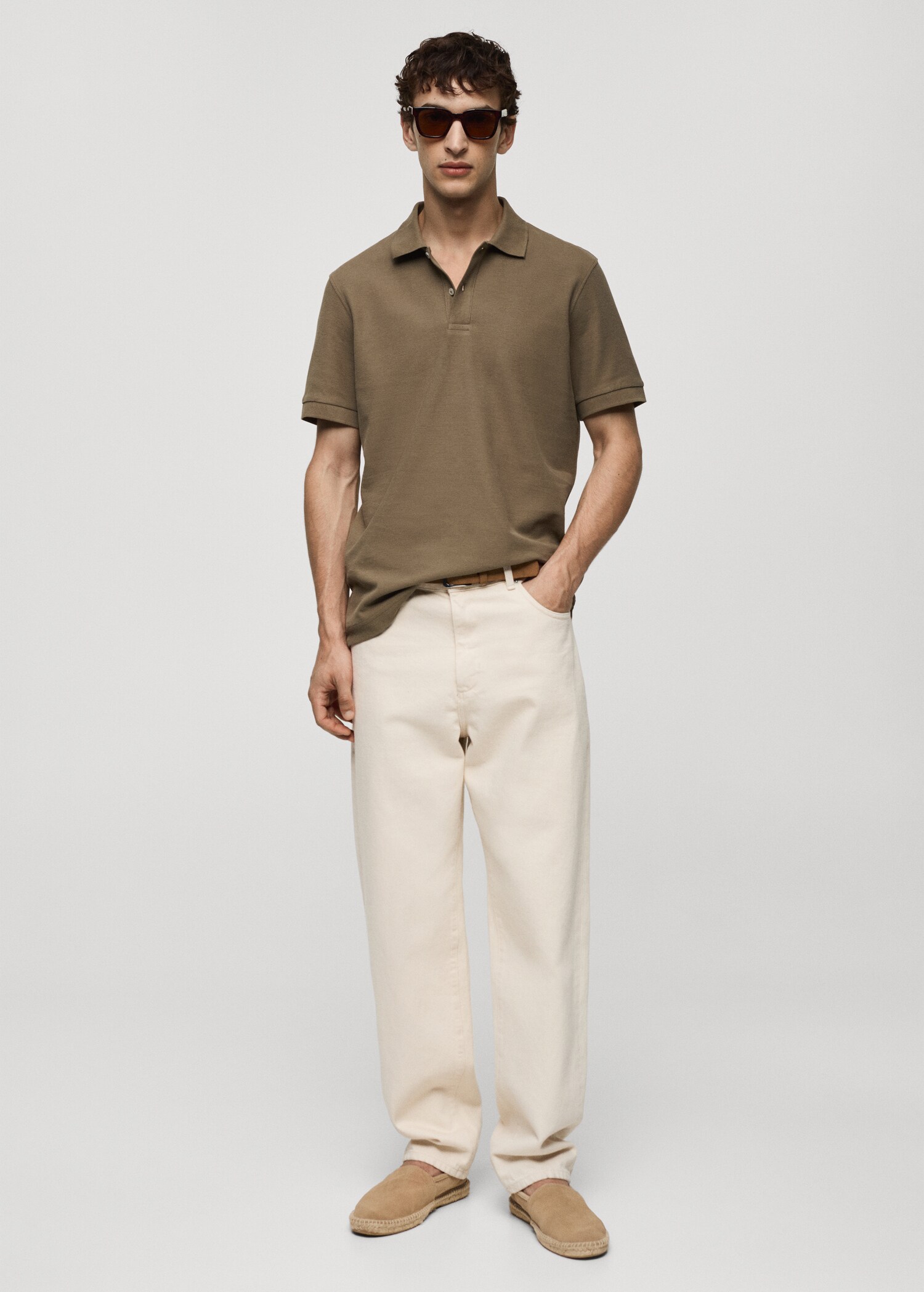 Polo 100% algodón pique - Plano general