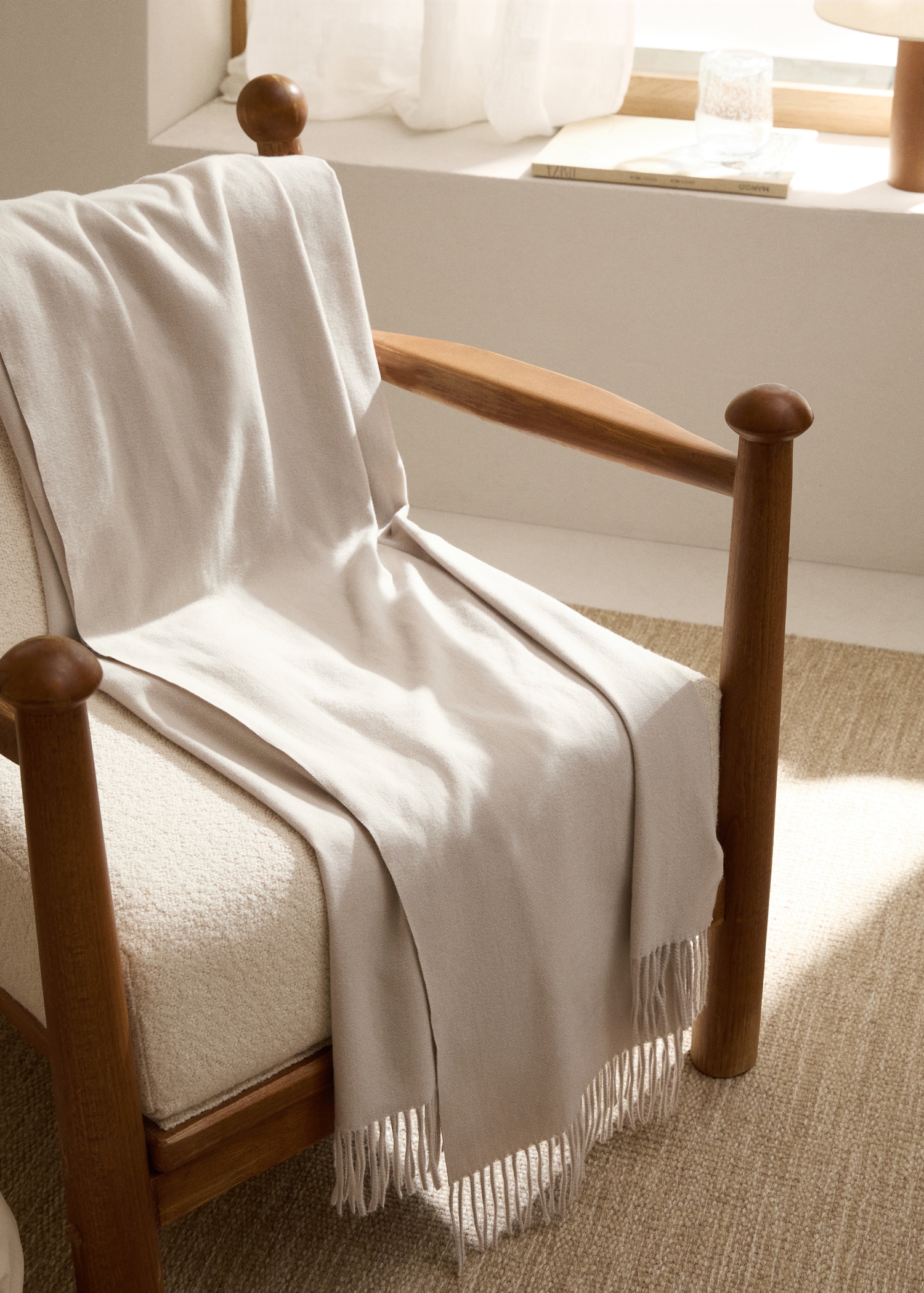 Fringed soft blanket - General plane