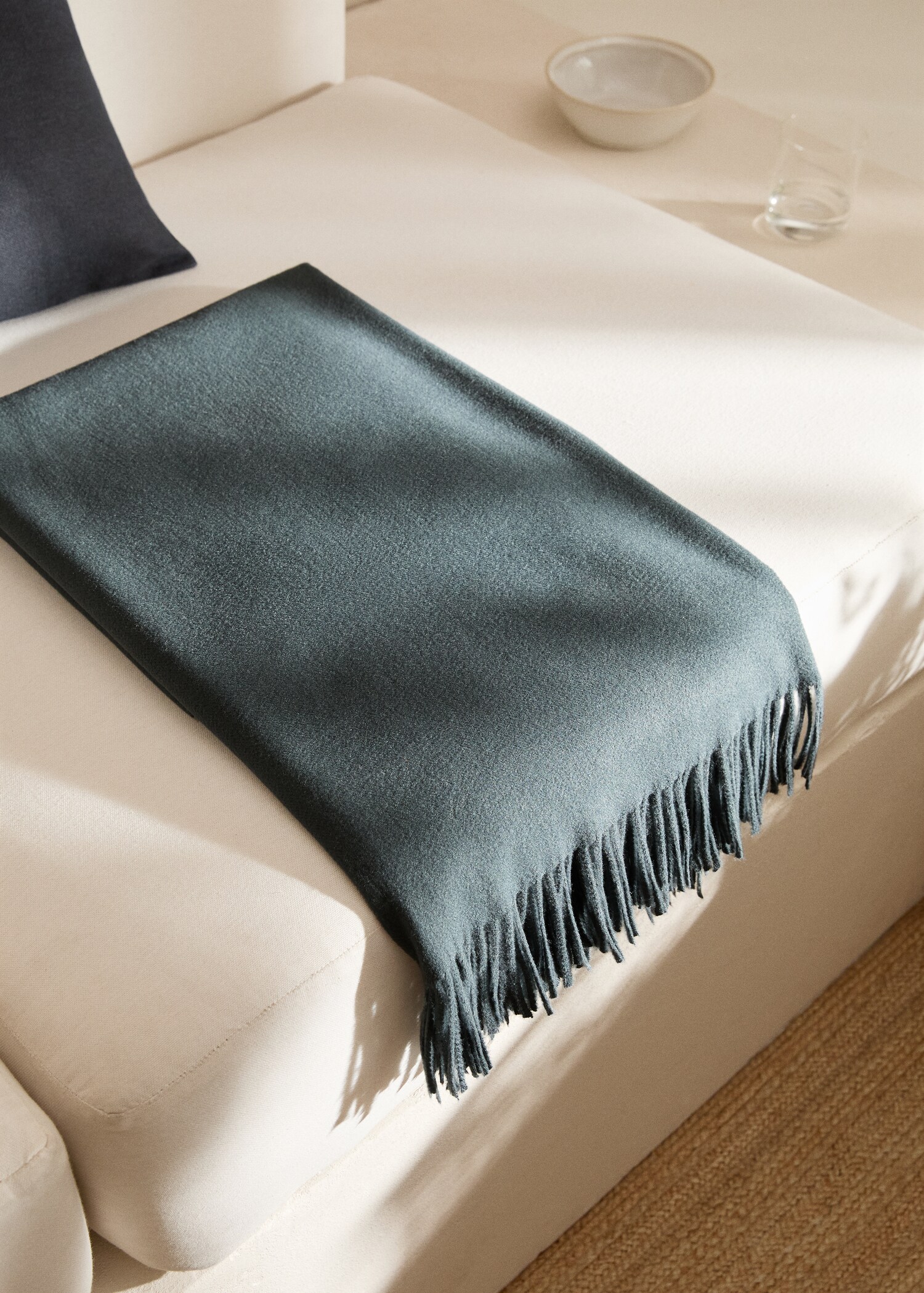 Fringed soft blanket - General plane