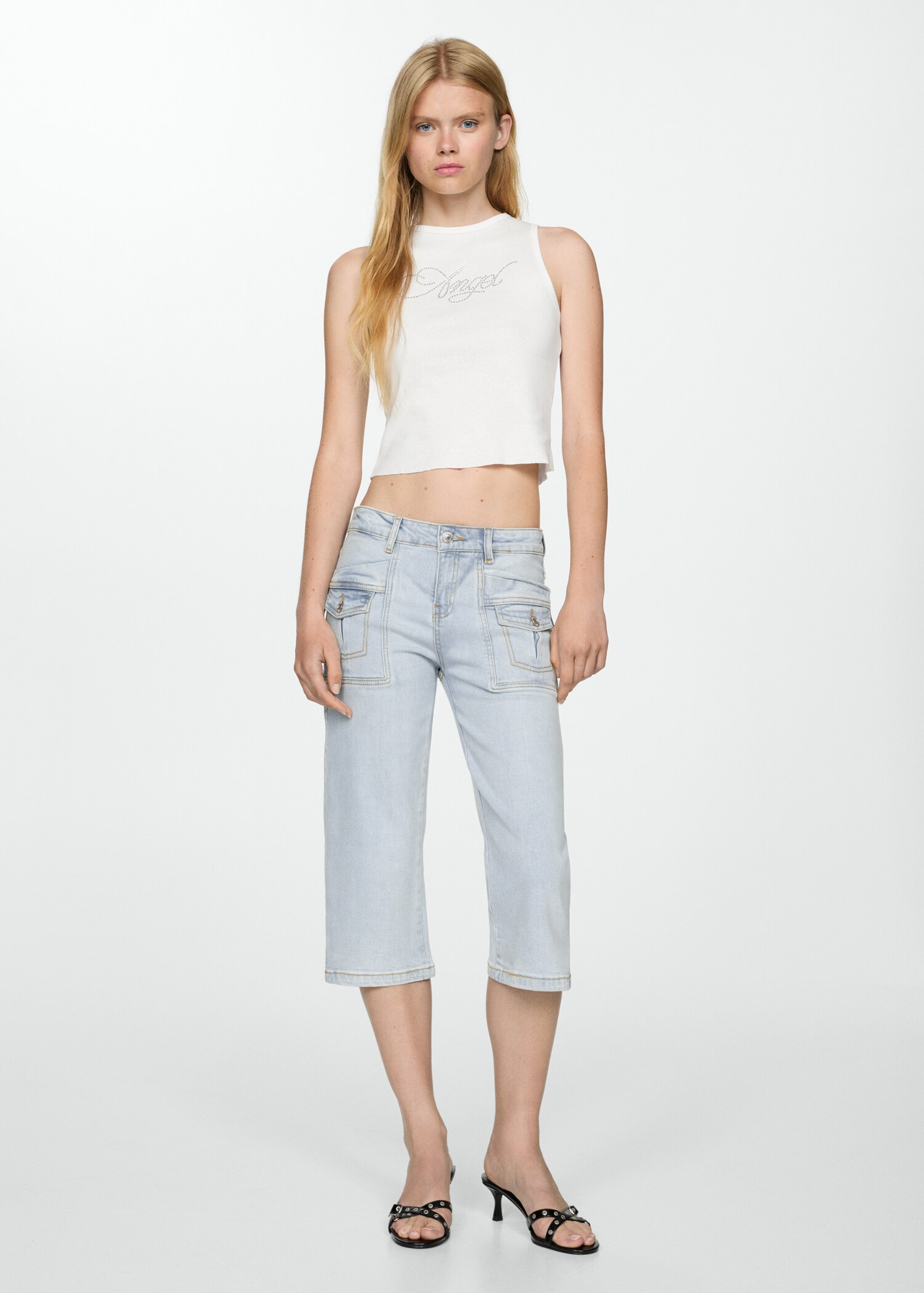 Jeans capri rectos - Plano general