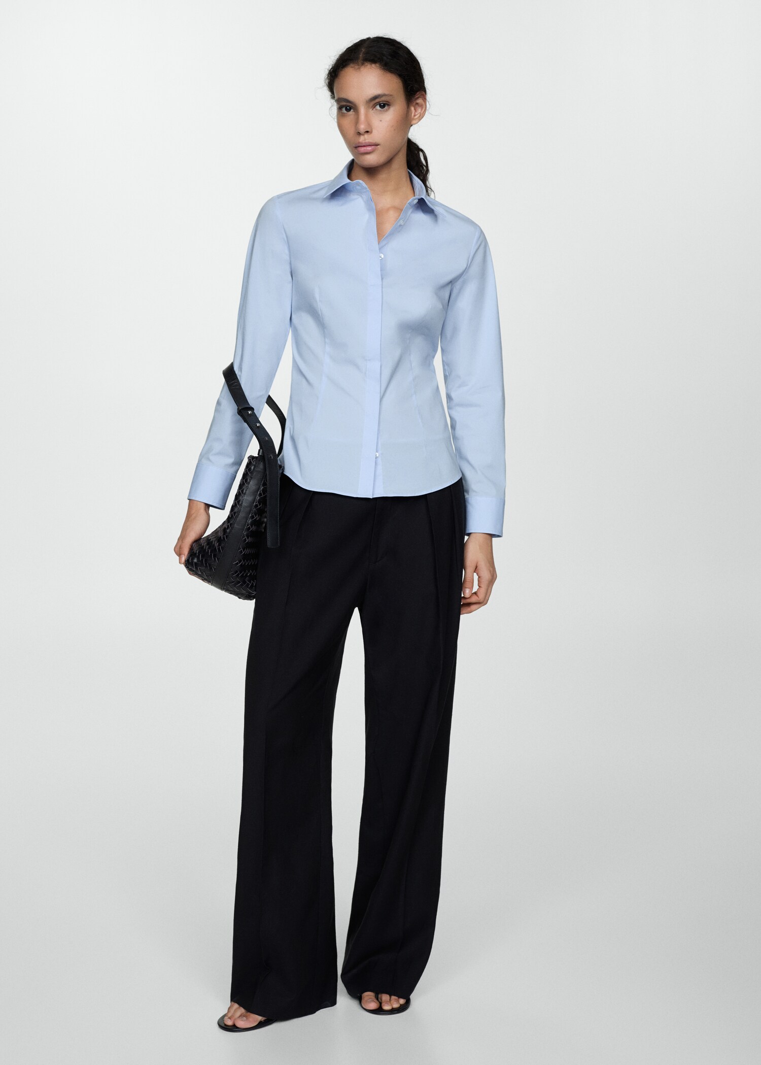 Chemise cintrée coton - Plan général