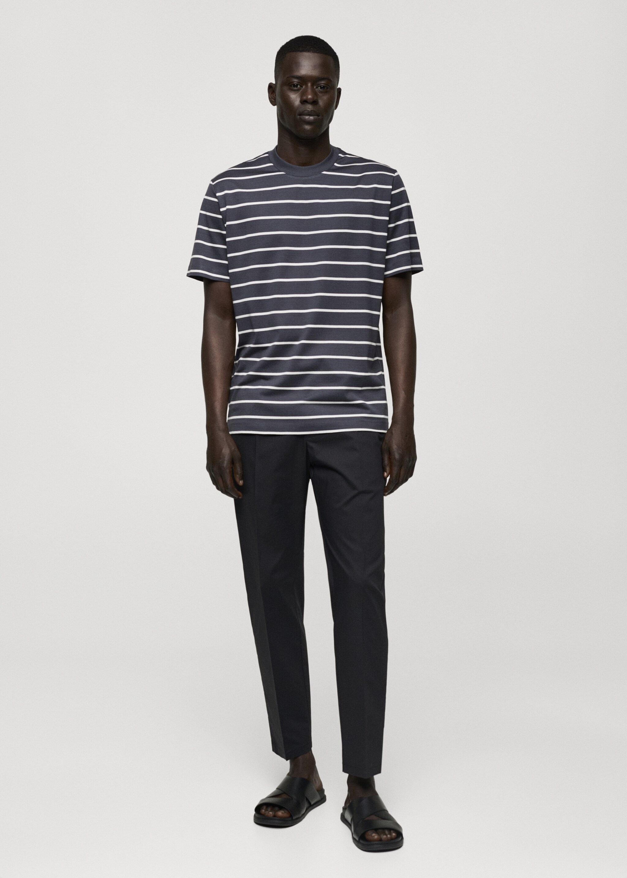 Striped cotton T-shirt - General plane