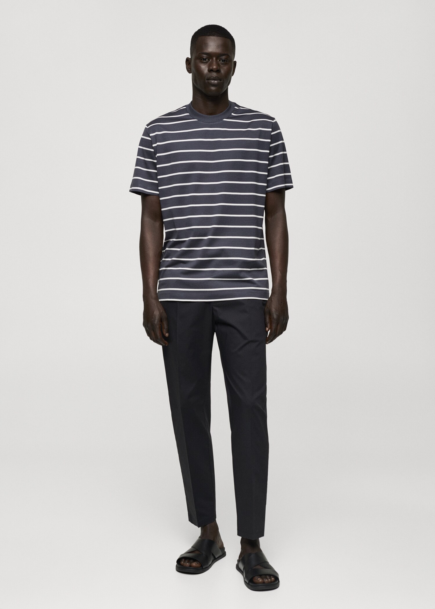 Striped cotton T-shirt - General plane