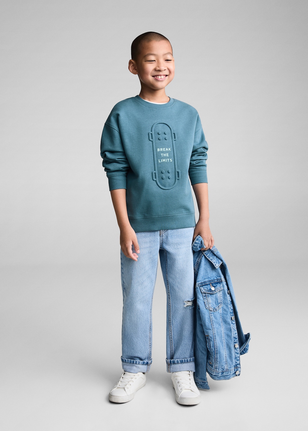 Felpa disegno a rilievo Bambini MANGO Italia