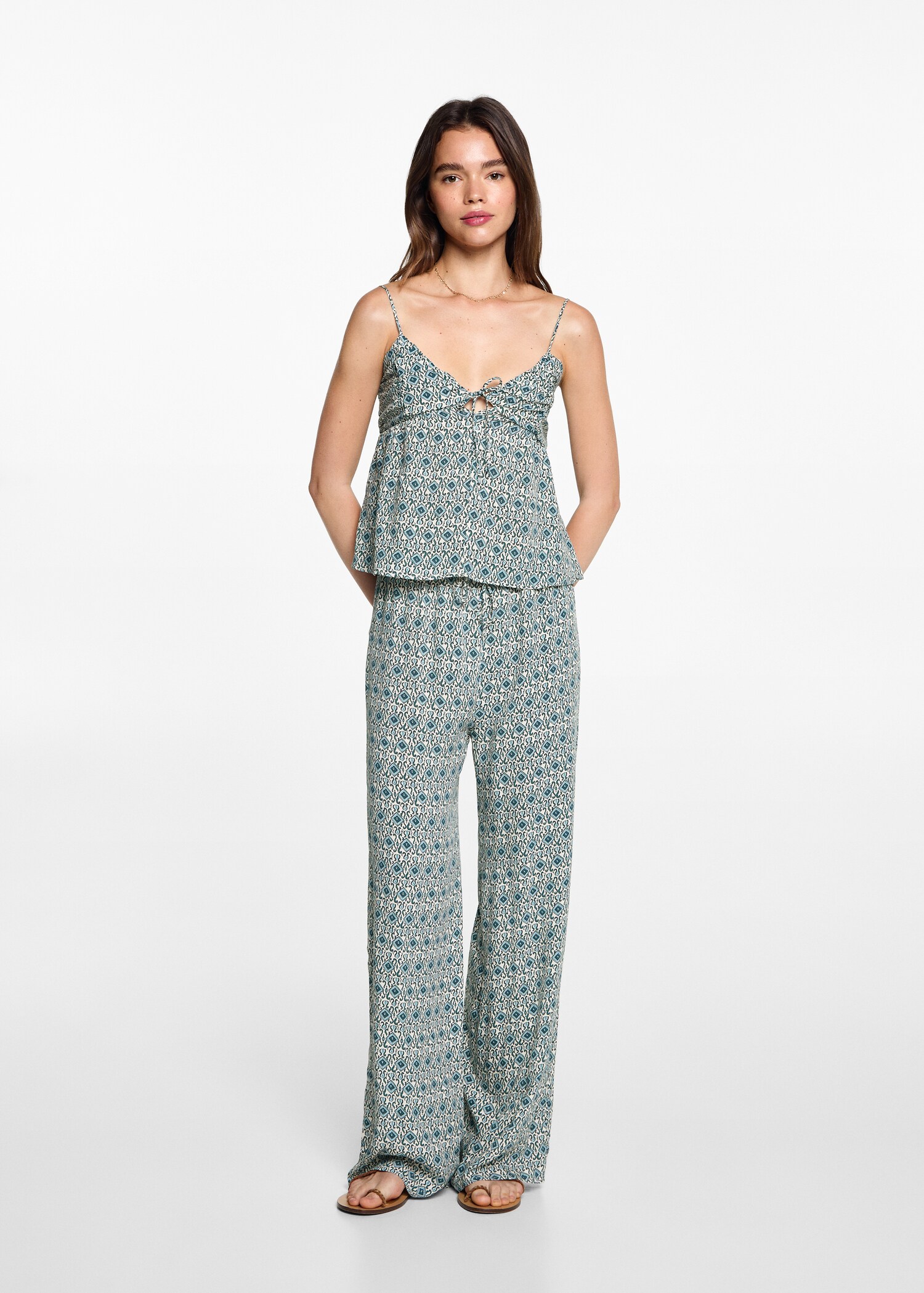 Flowy printed top - General plane