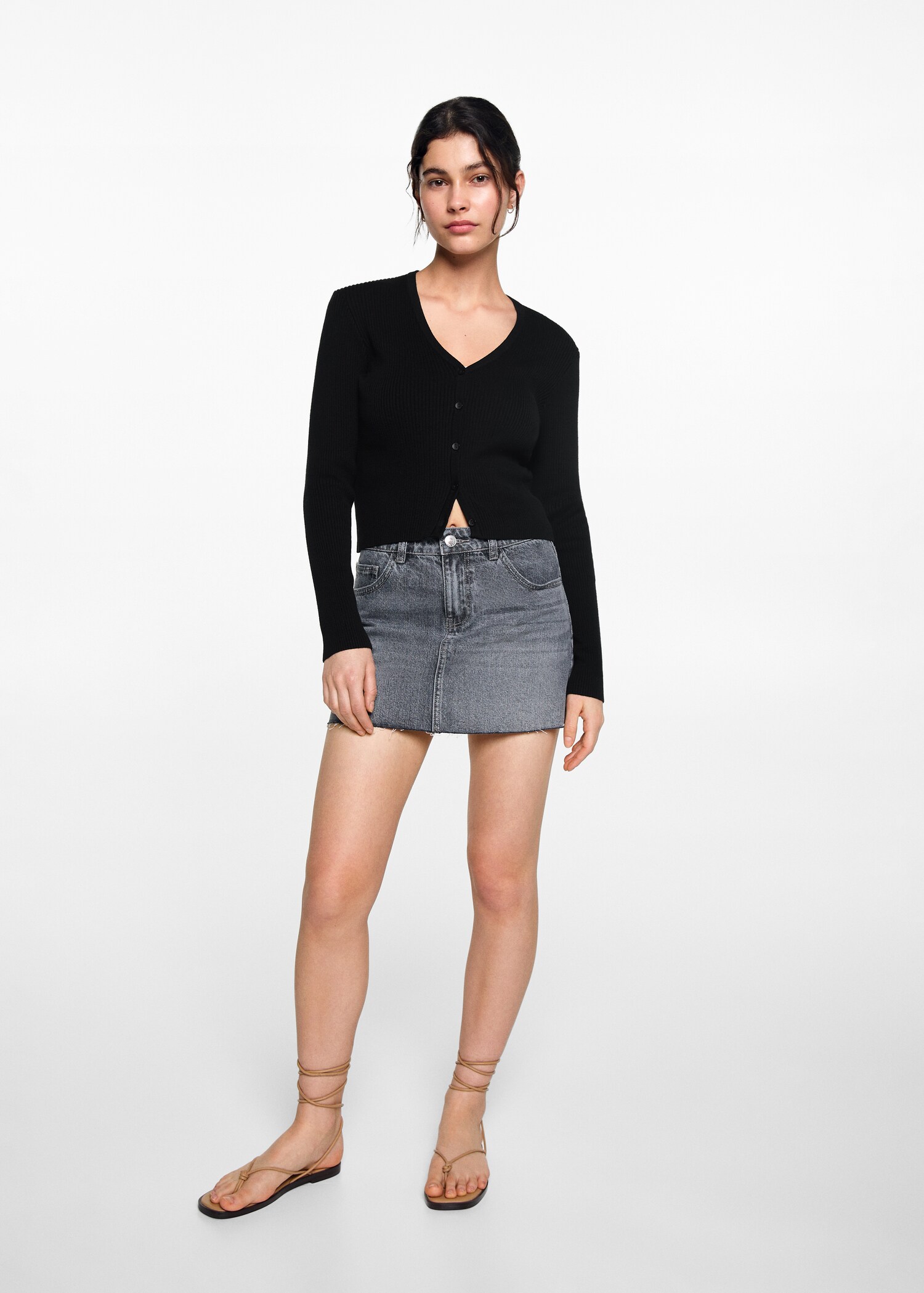 Button knit cardigan - General plane