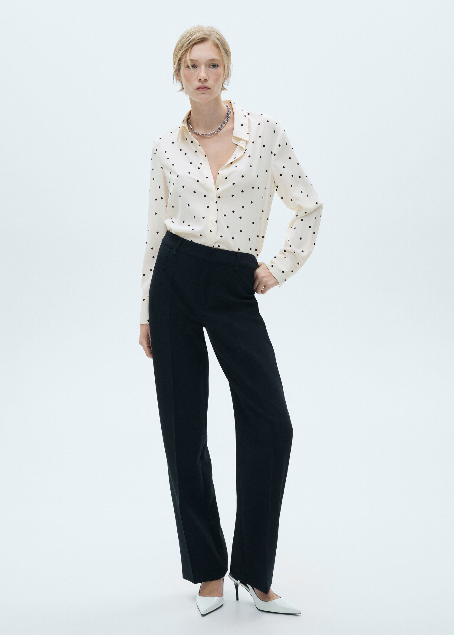 Printed flowy shirt - General plane