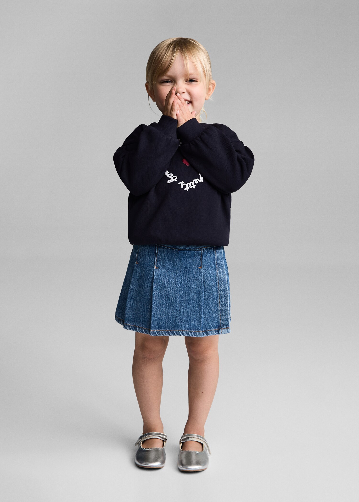 Embroidered printed hoodie - General plane