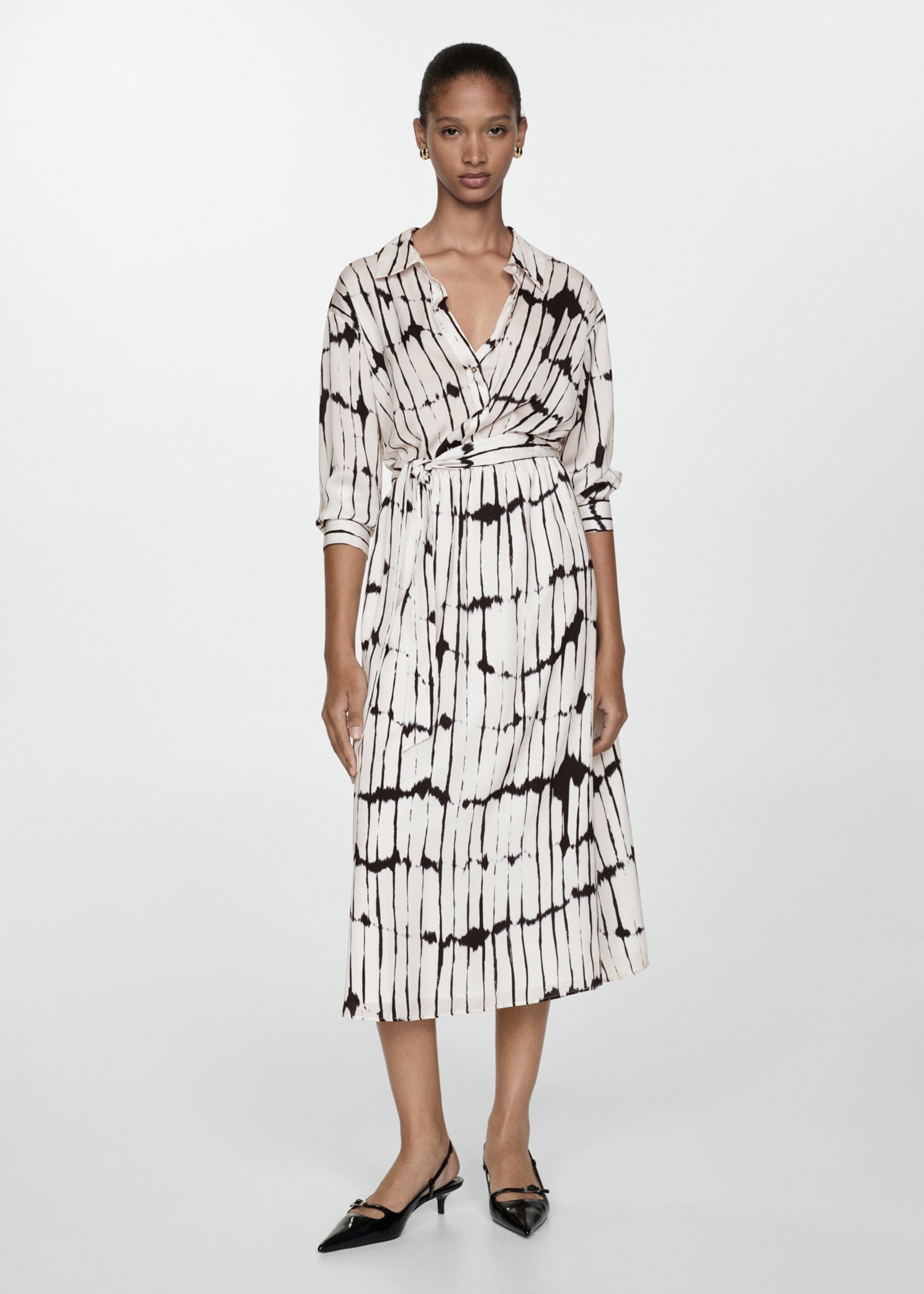 Printed shirt dress - General plane