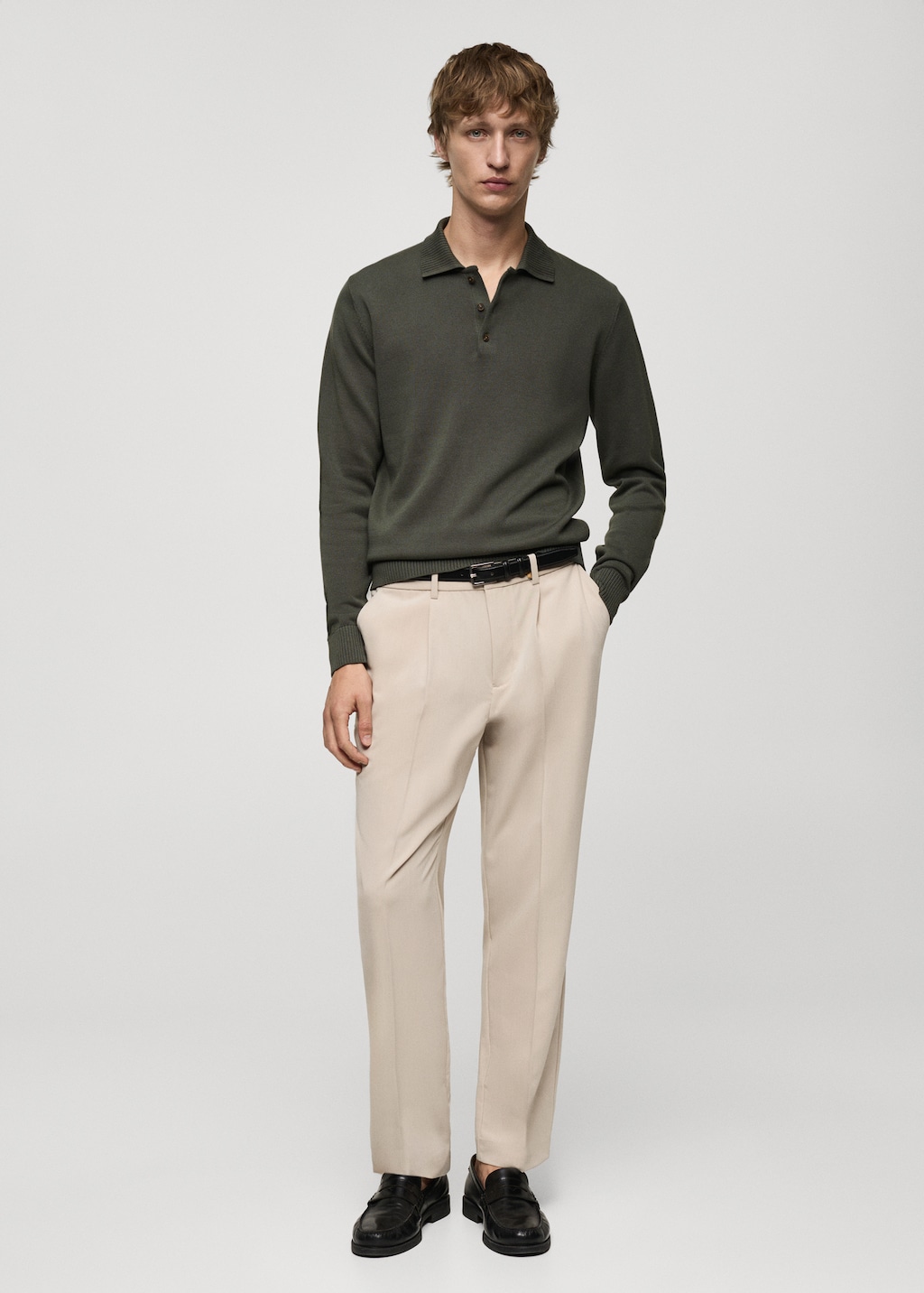 Grey polo khaki pants 2025