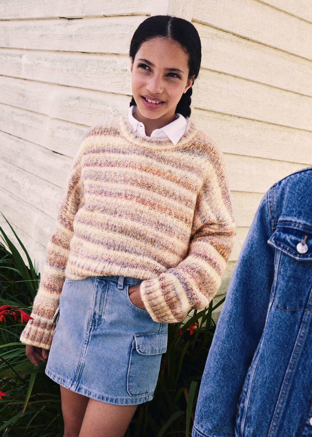 Gonna cargo denim