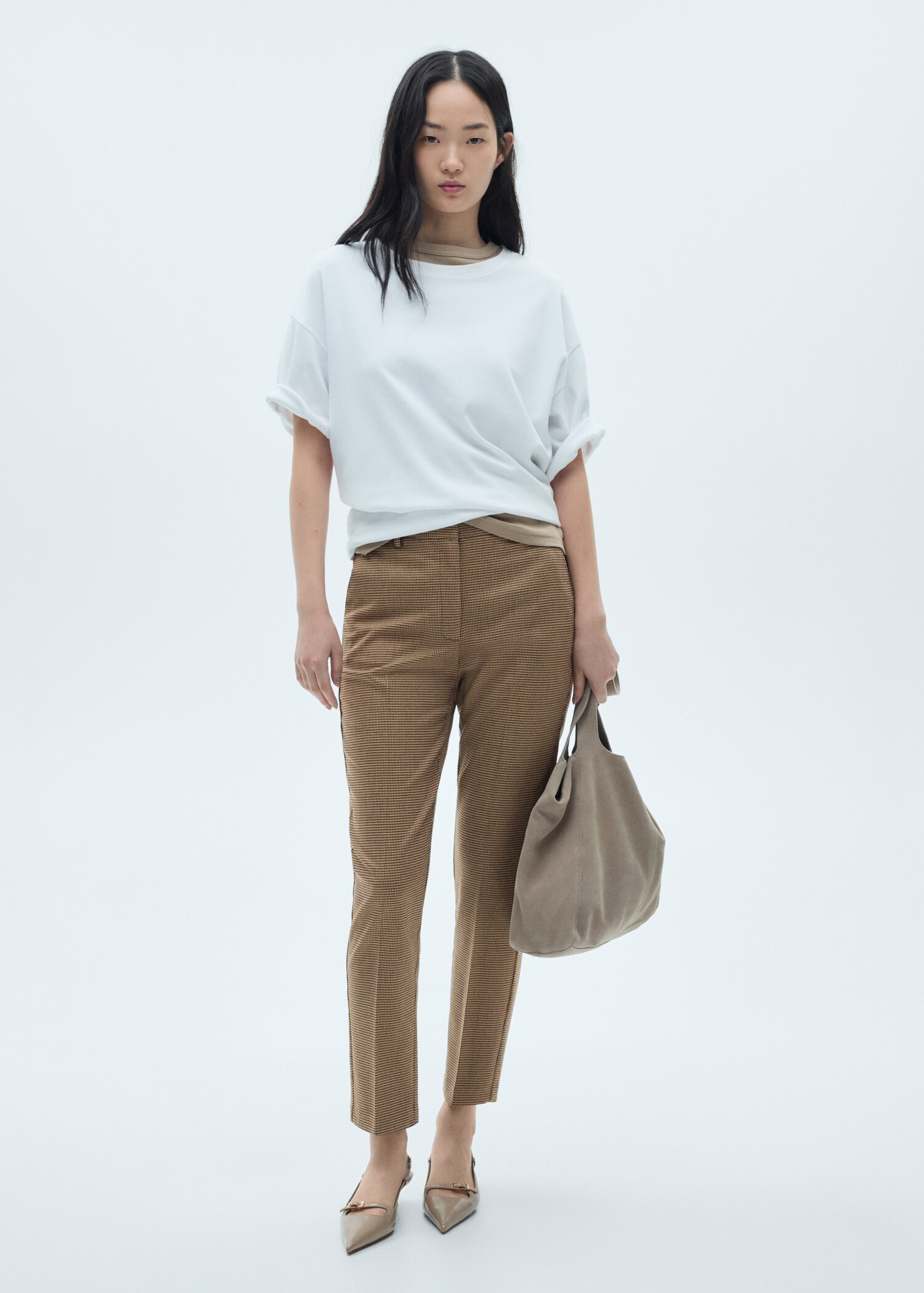 Mid-rise skinny trousers - General plane