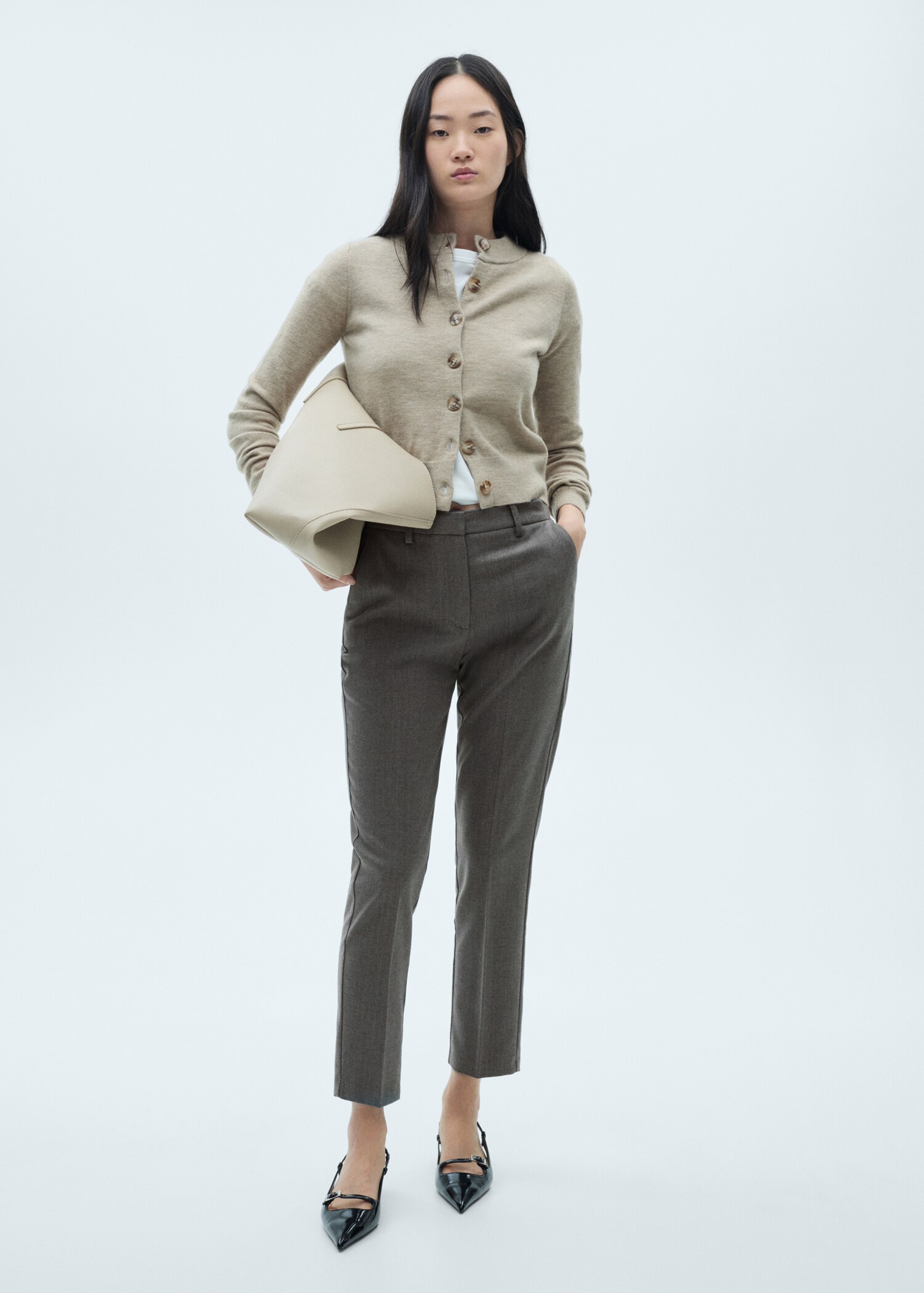 Pantalón skinny tiro medio - Plano general